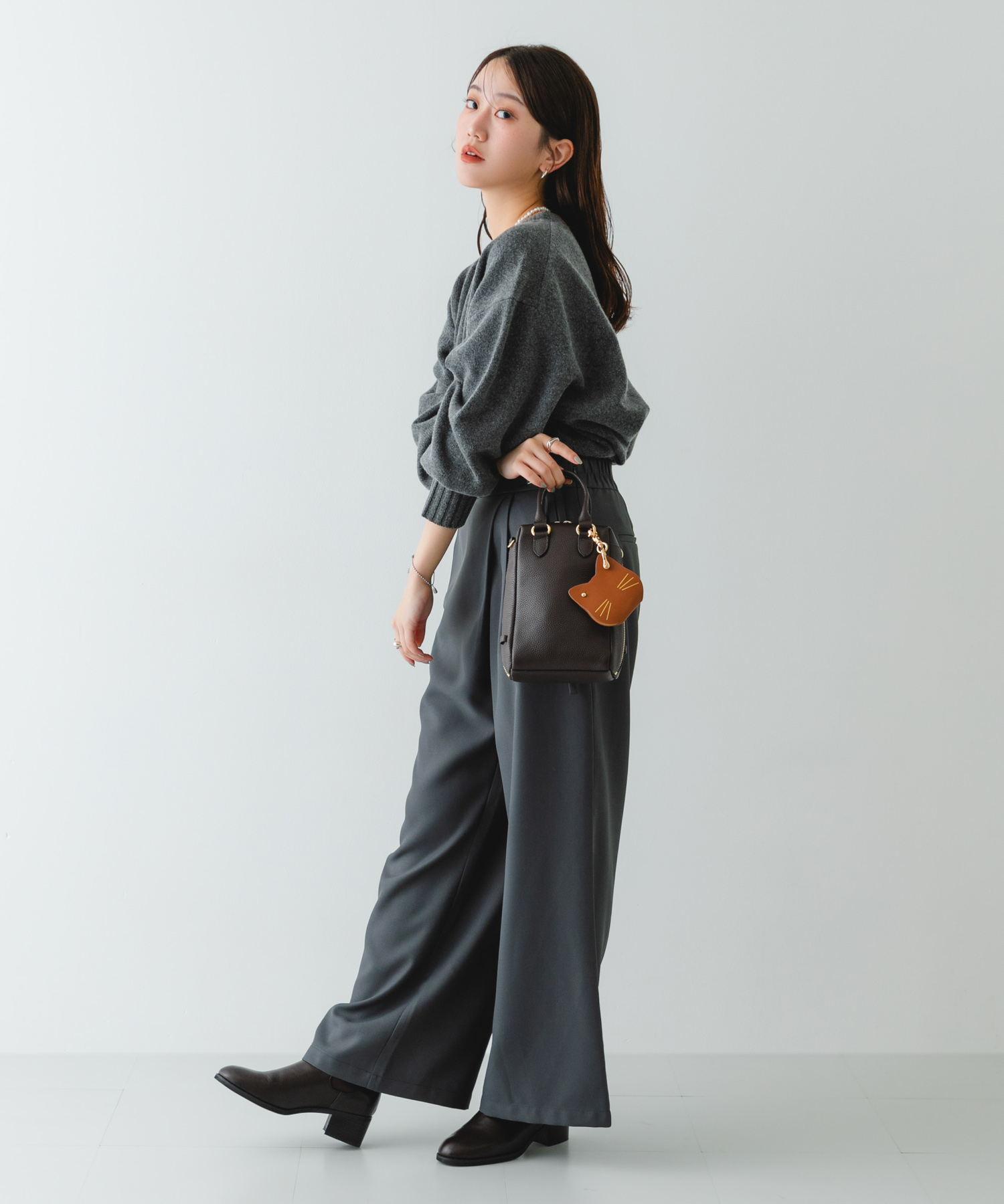 撥水サイドゴアブーツ D.BROWN 36