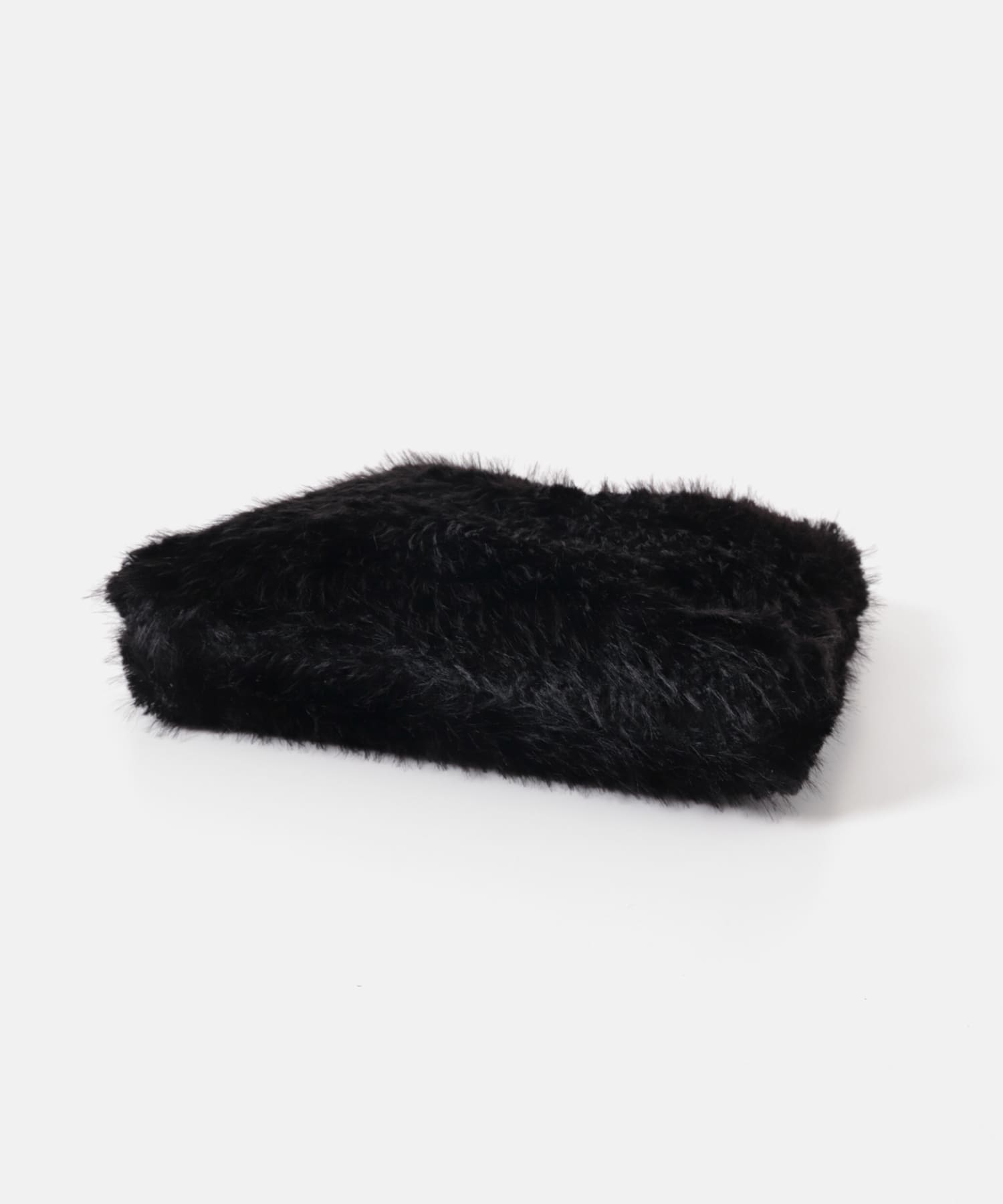 フラッフィーワンハンドルバッグ BLACK one