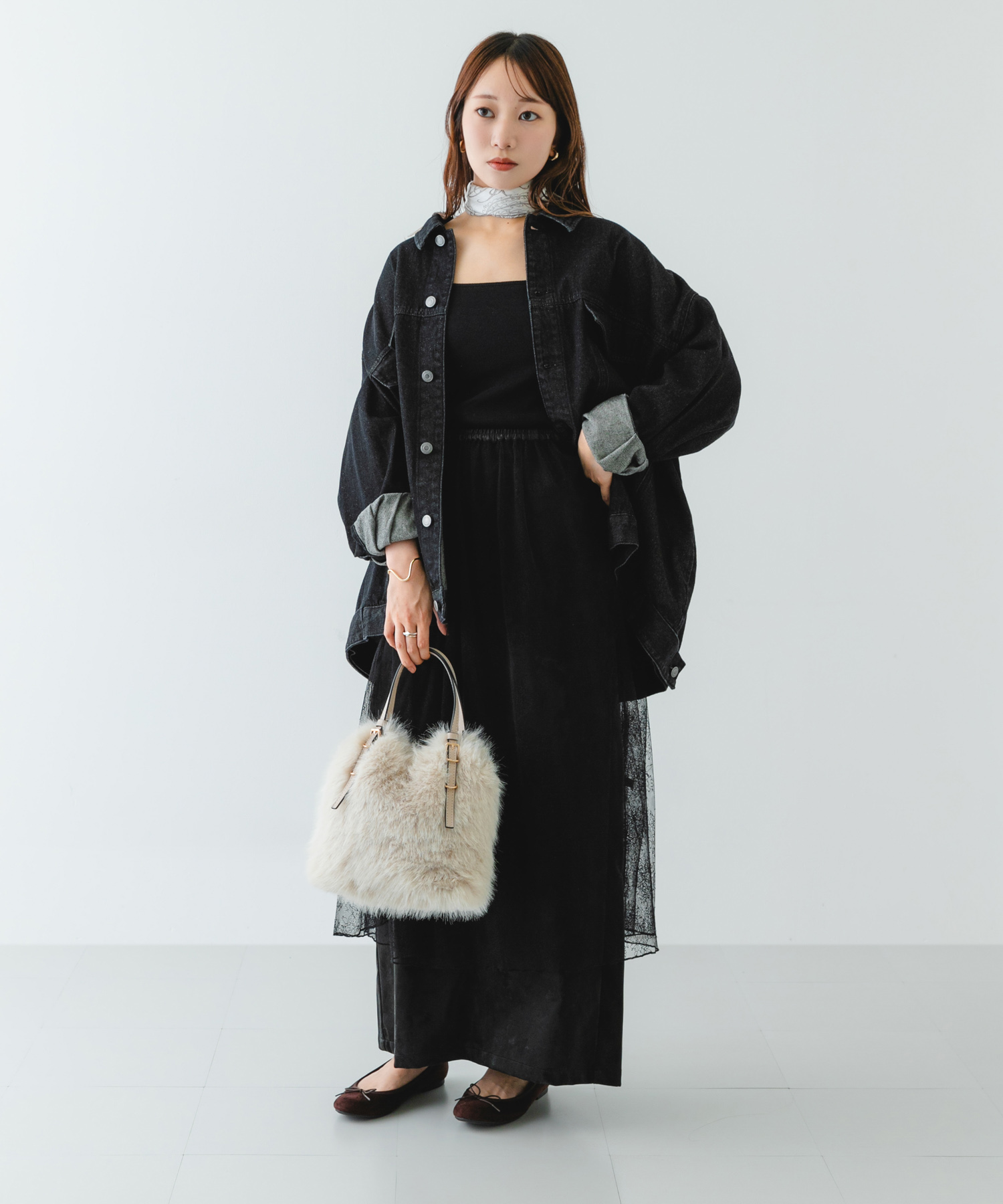 フラッフィー2WAYバッグ IVORY one