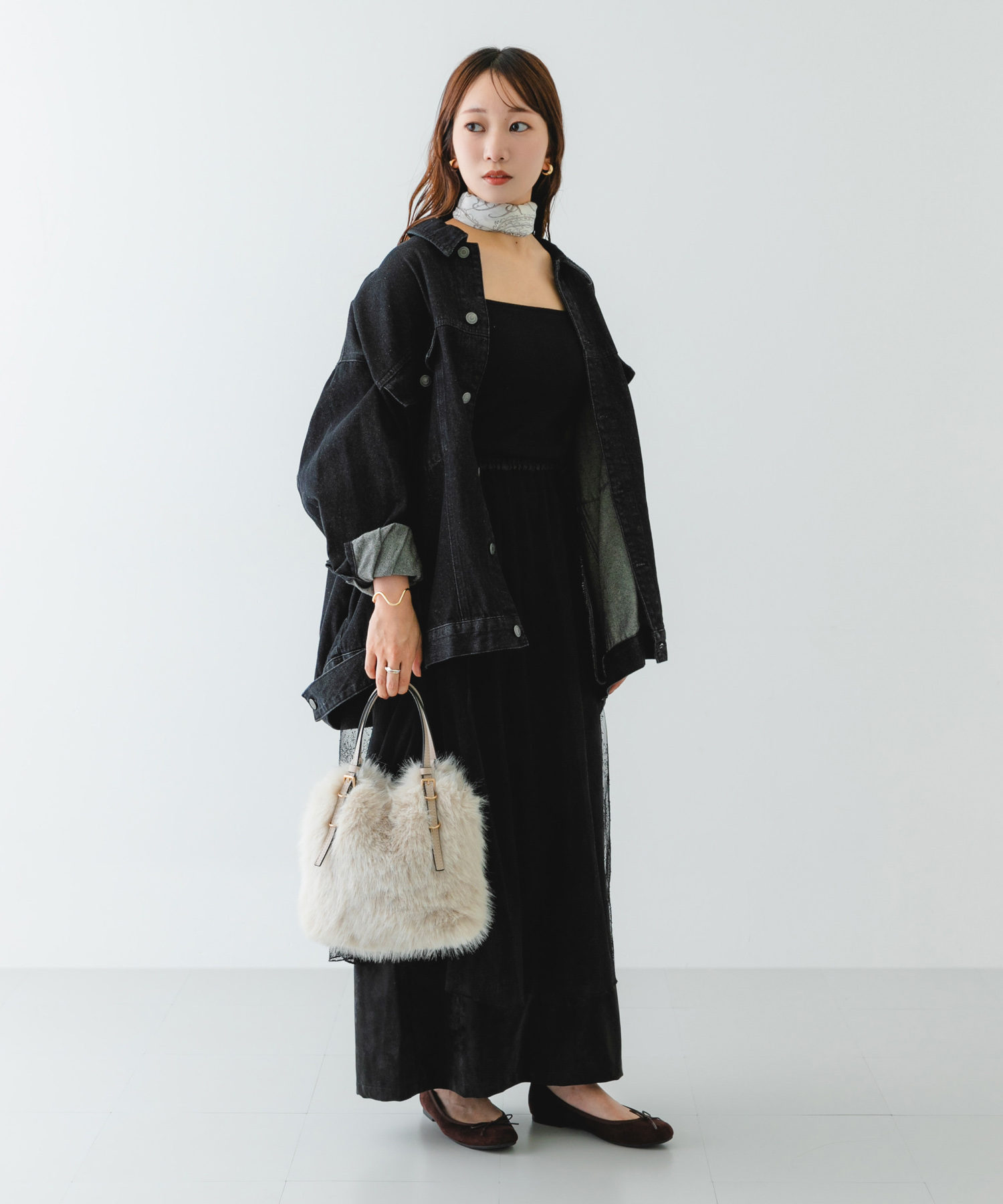 フラッフィー2WAYバッグ IVORY one