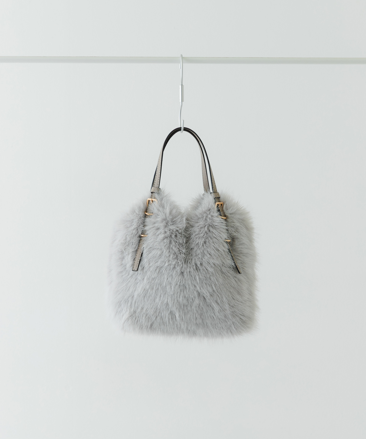 フラッフィー2WAYバッグ LIGHT GRAY one