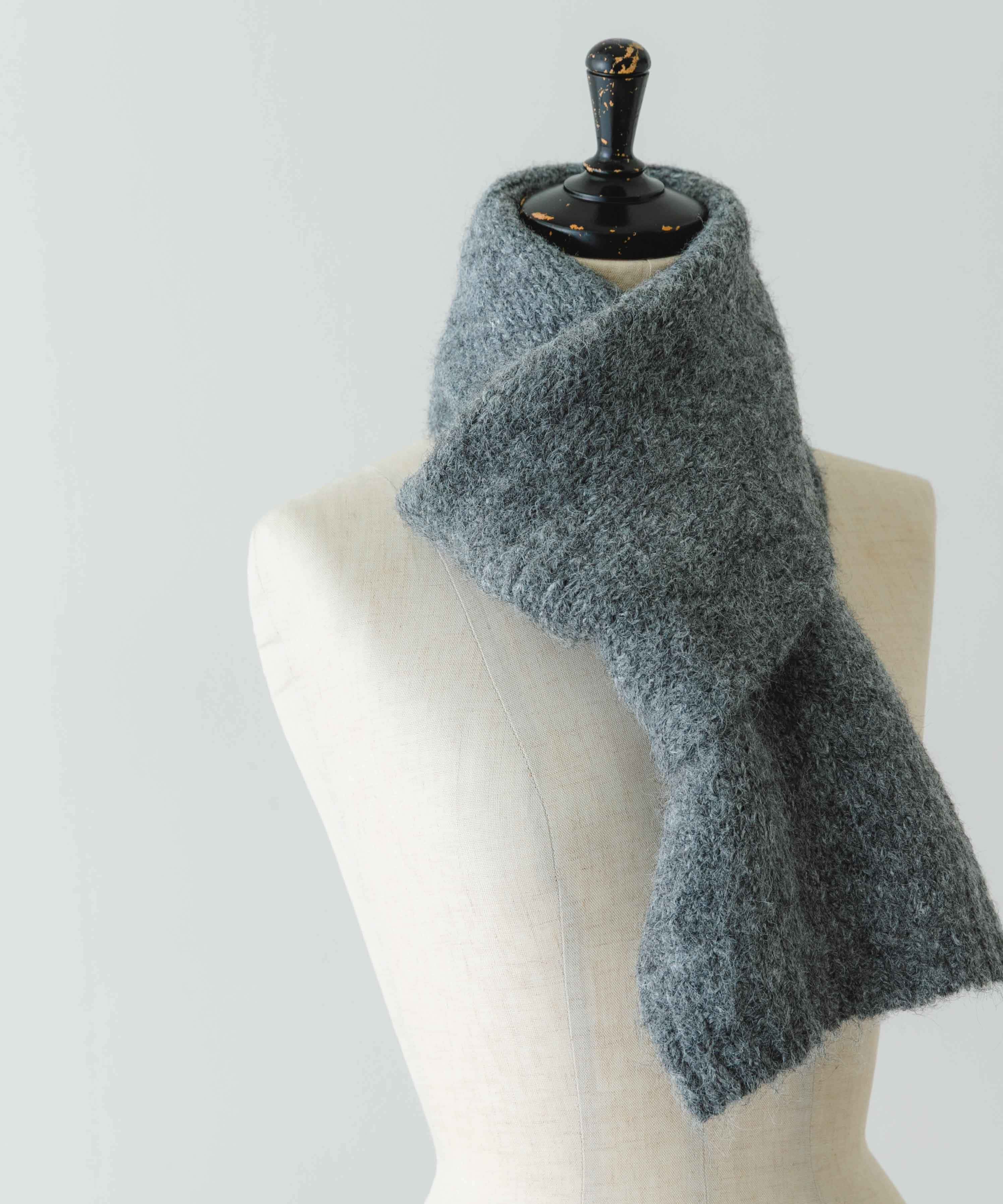 ショートマフラー GRAY one