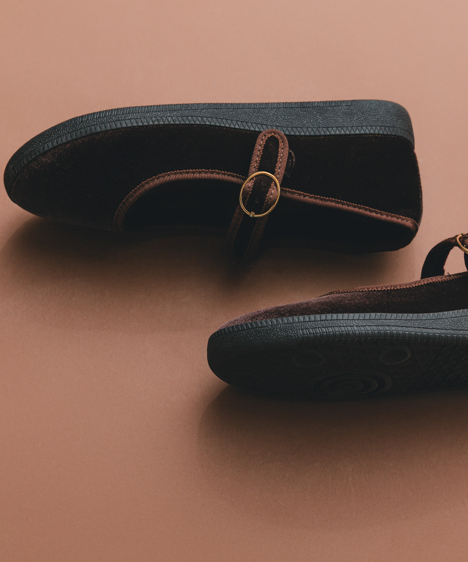 撥水ベロア2WAYメリージェーン BROWN 36