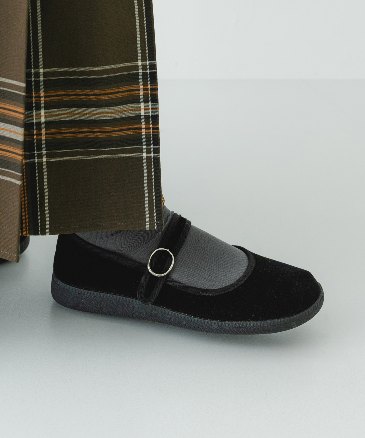 撥水ベロア2WAYメリージェーン BLACK 36