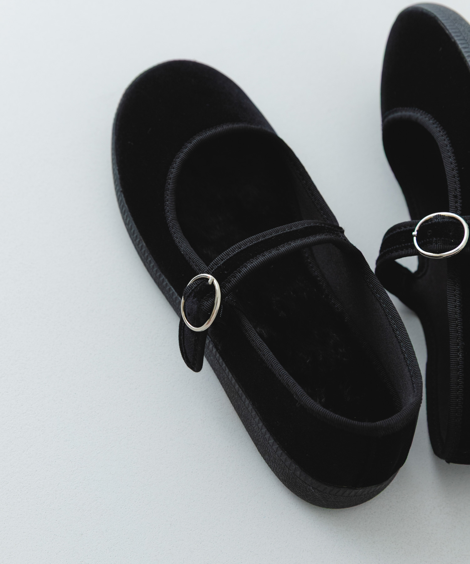 撥水ベロア2WAYメリージェーン BLACK 36