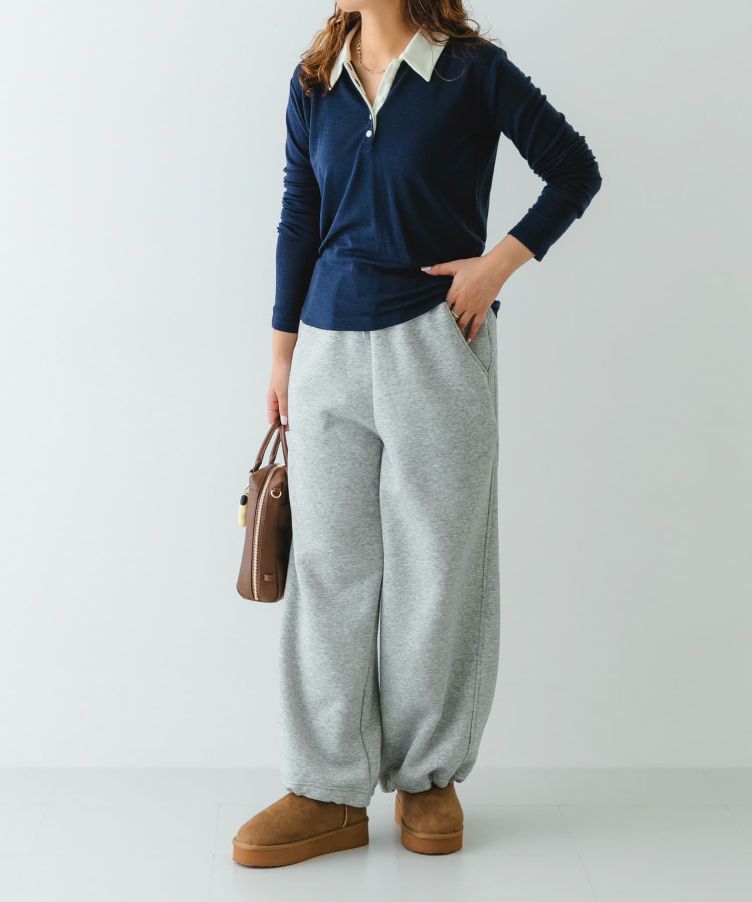 撥水フラッフィームートンブーツ CAMEL 36