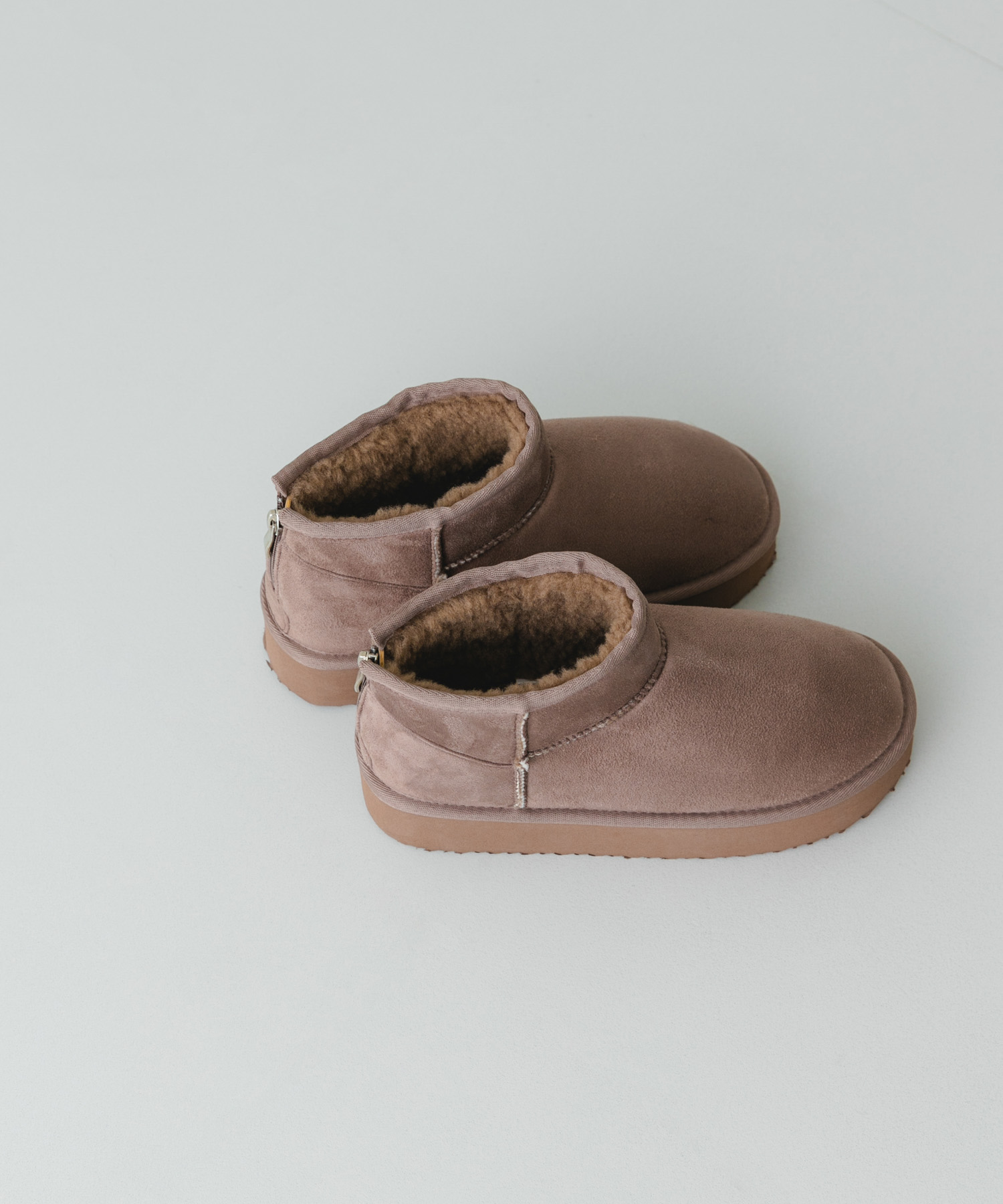 撥水フラッフィームートンブーツ