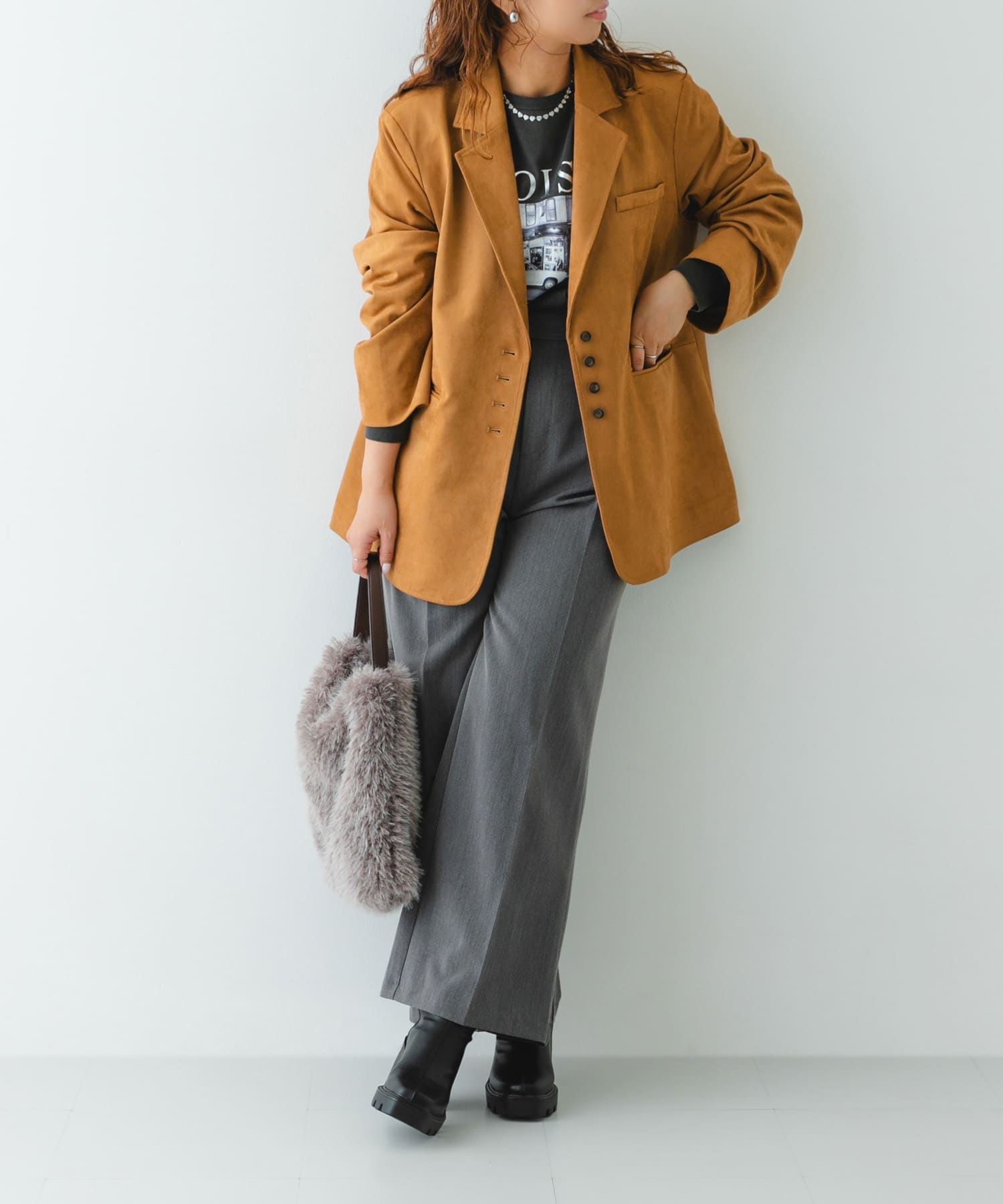 『WEB限定』　厚底スクエアブーツ BLACK 36