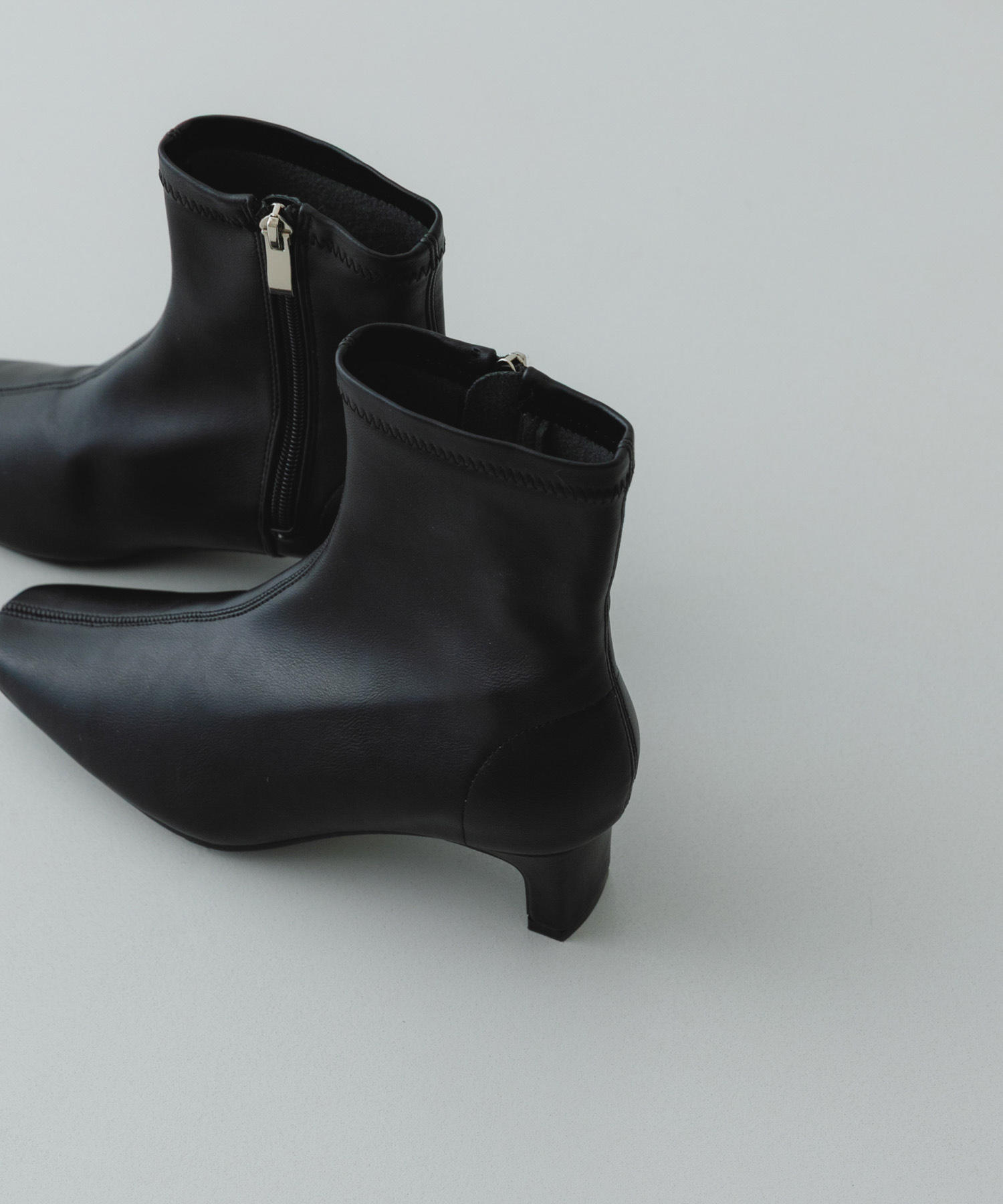 『WEB限定』ヒールブーツ BLACK 36