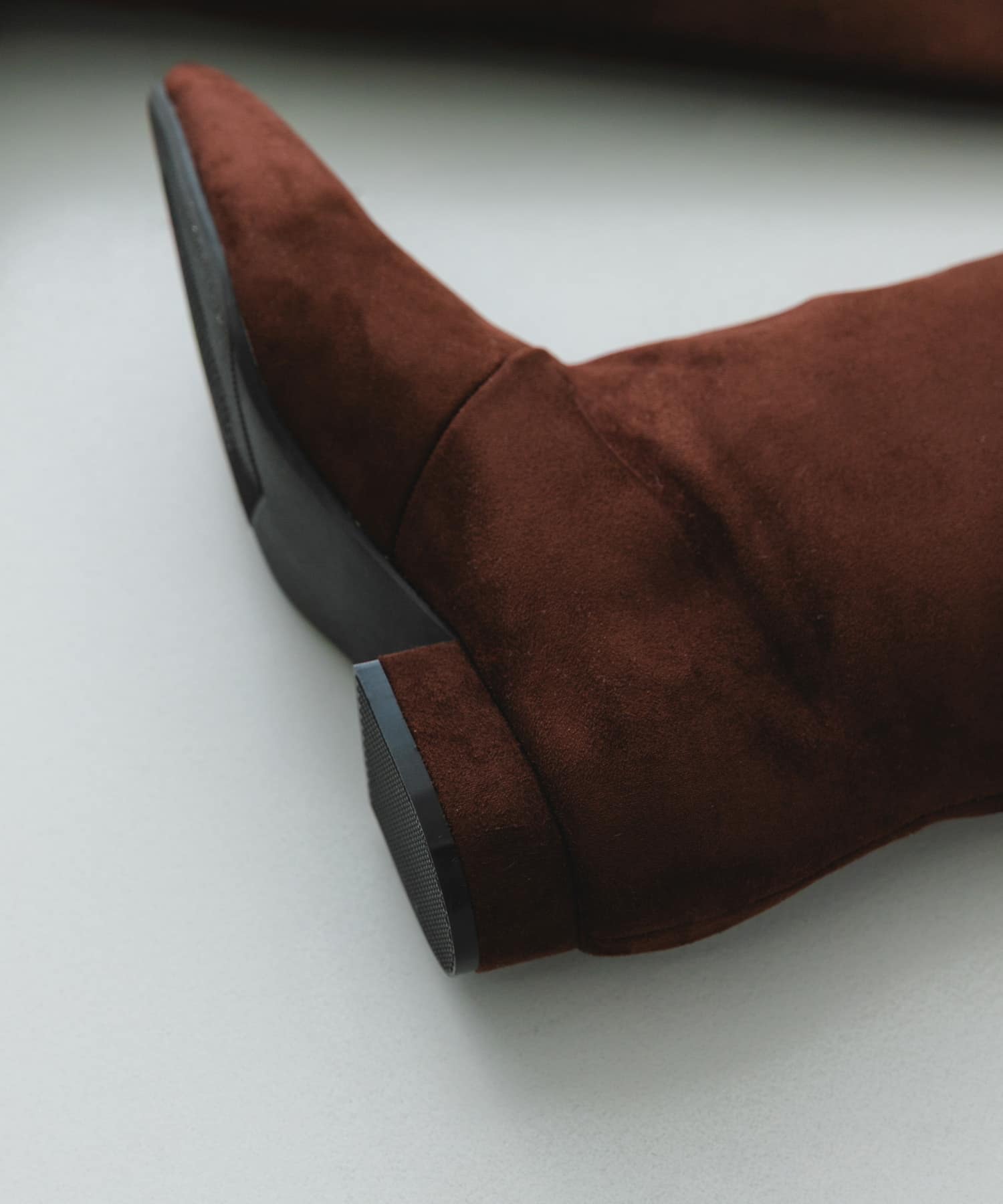 2.5センチワイドシャフトロングブーツ DARK BROWN 36