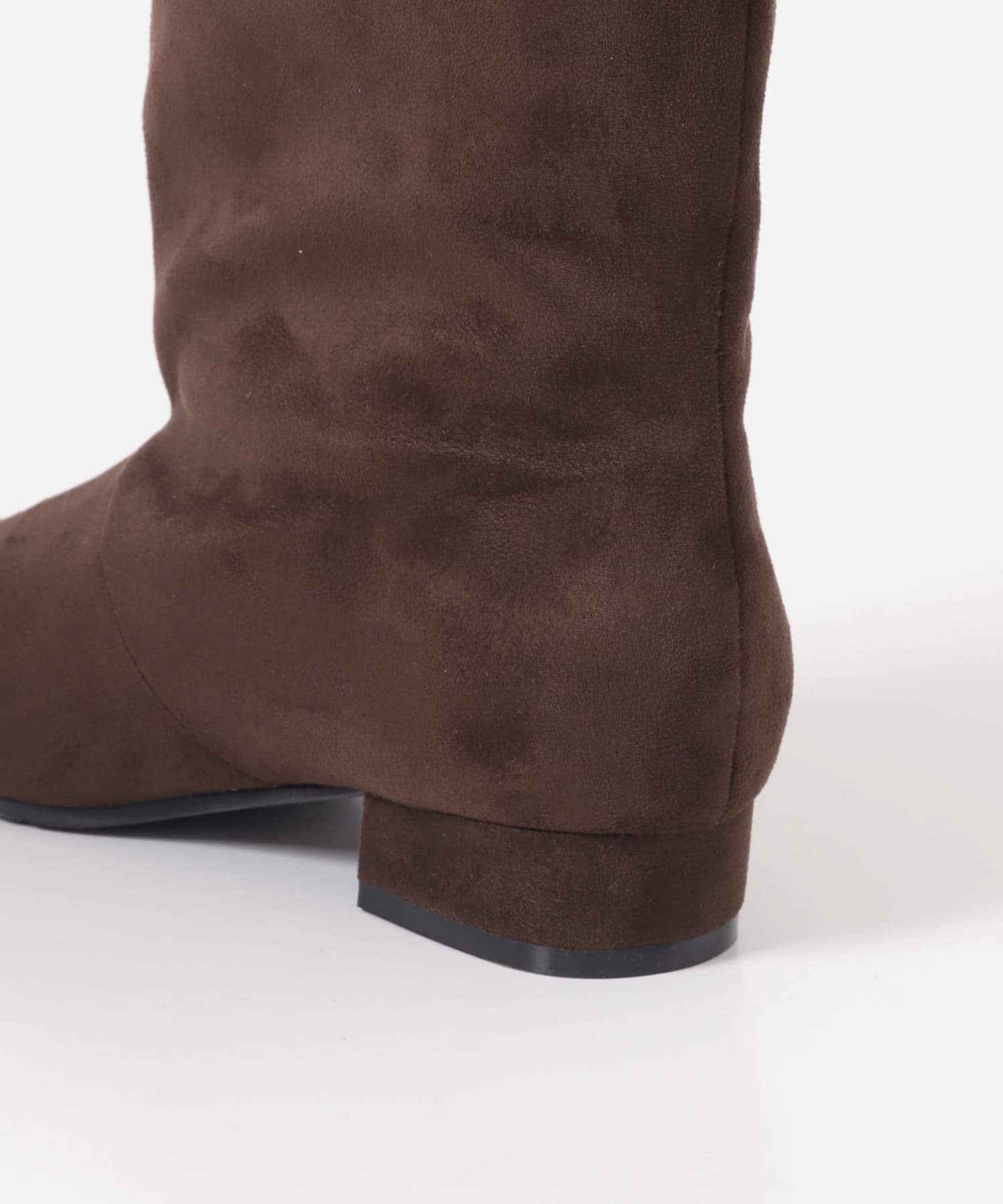 2.5センチワイドシャフトロングブーツ DARK BROWN 36