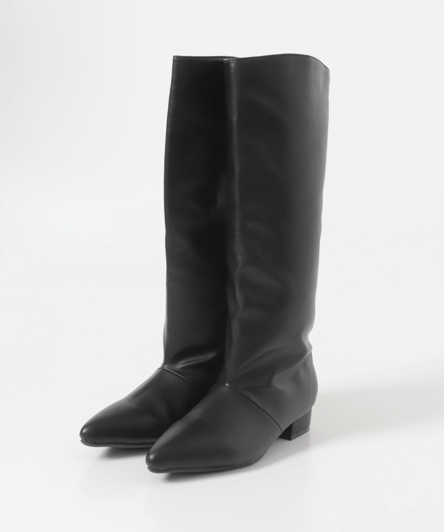 2.5センチワイドシャフトロングブーツ BLACK 36