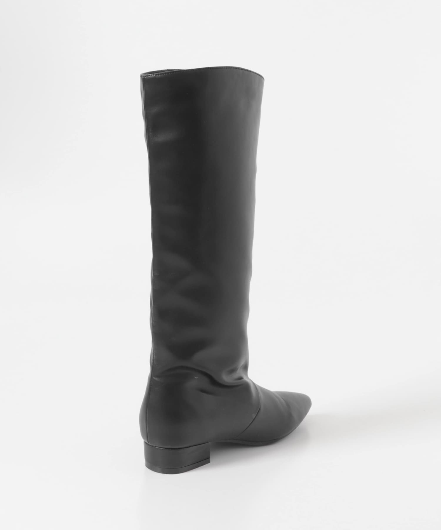 2.5センチワイドシャフトロングブーツ BLACK 36