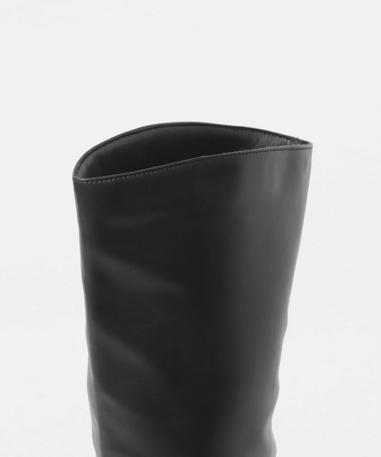 2.5センチワイドシャフトロングブーツ BLACK 36