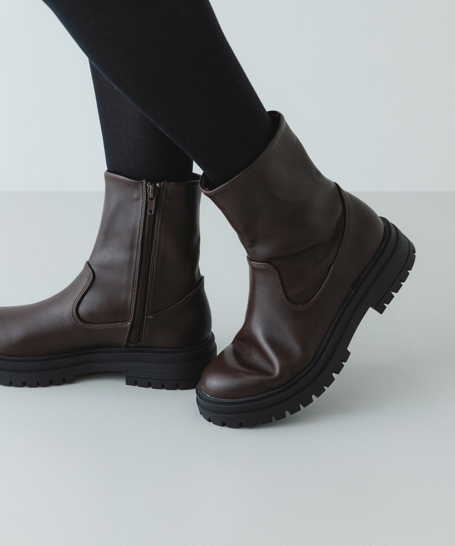 撥水ストレッチブーツ DARK BROWN 36