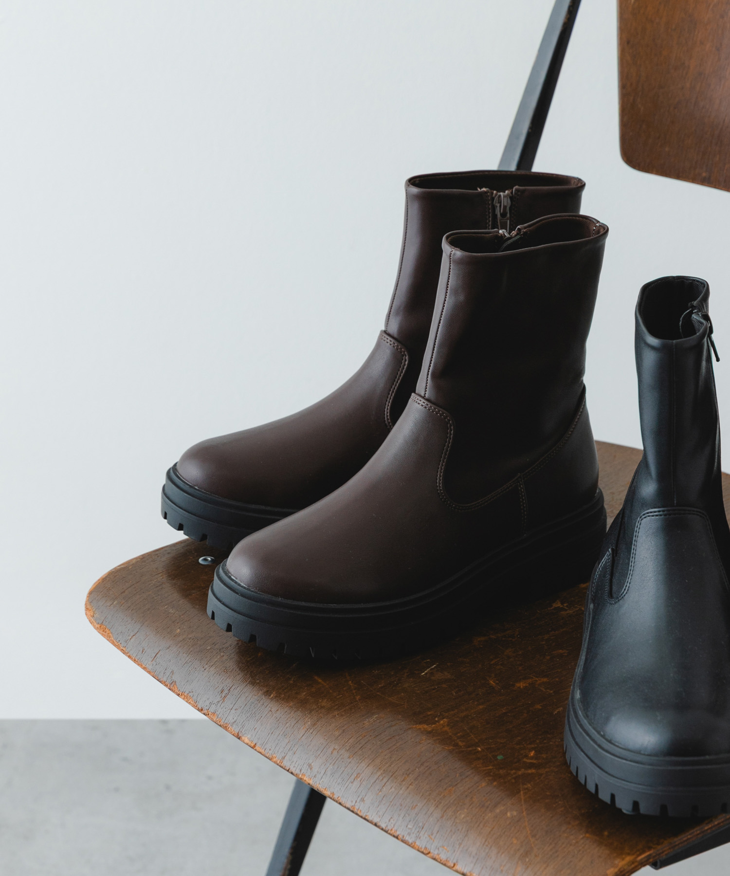 撥水ストレッチブーツ DARK BROWN 36