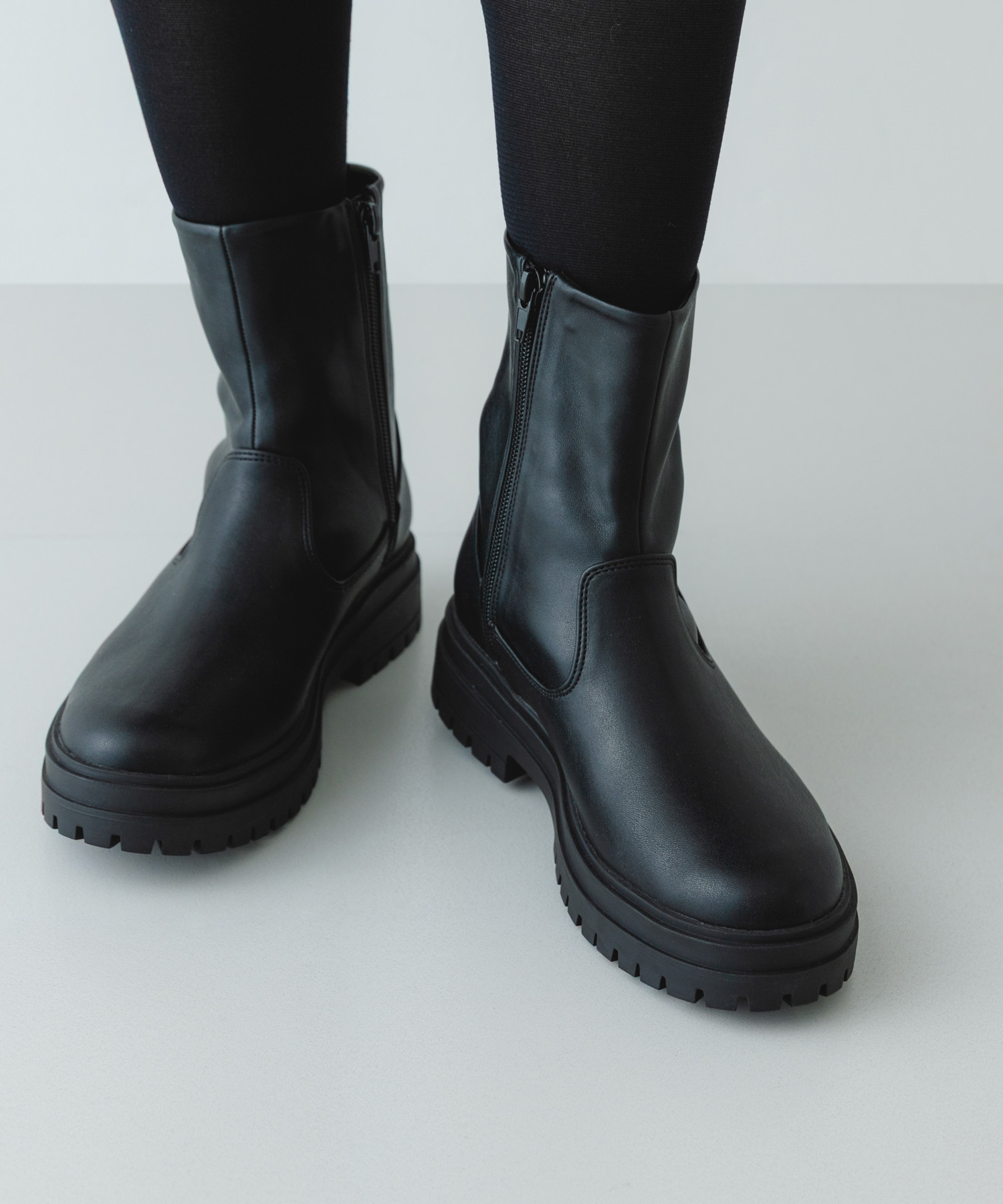 撥水ストレッチブーツ BLACK 36