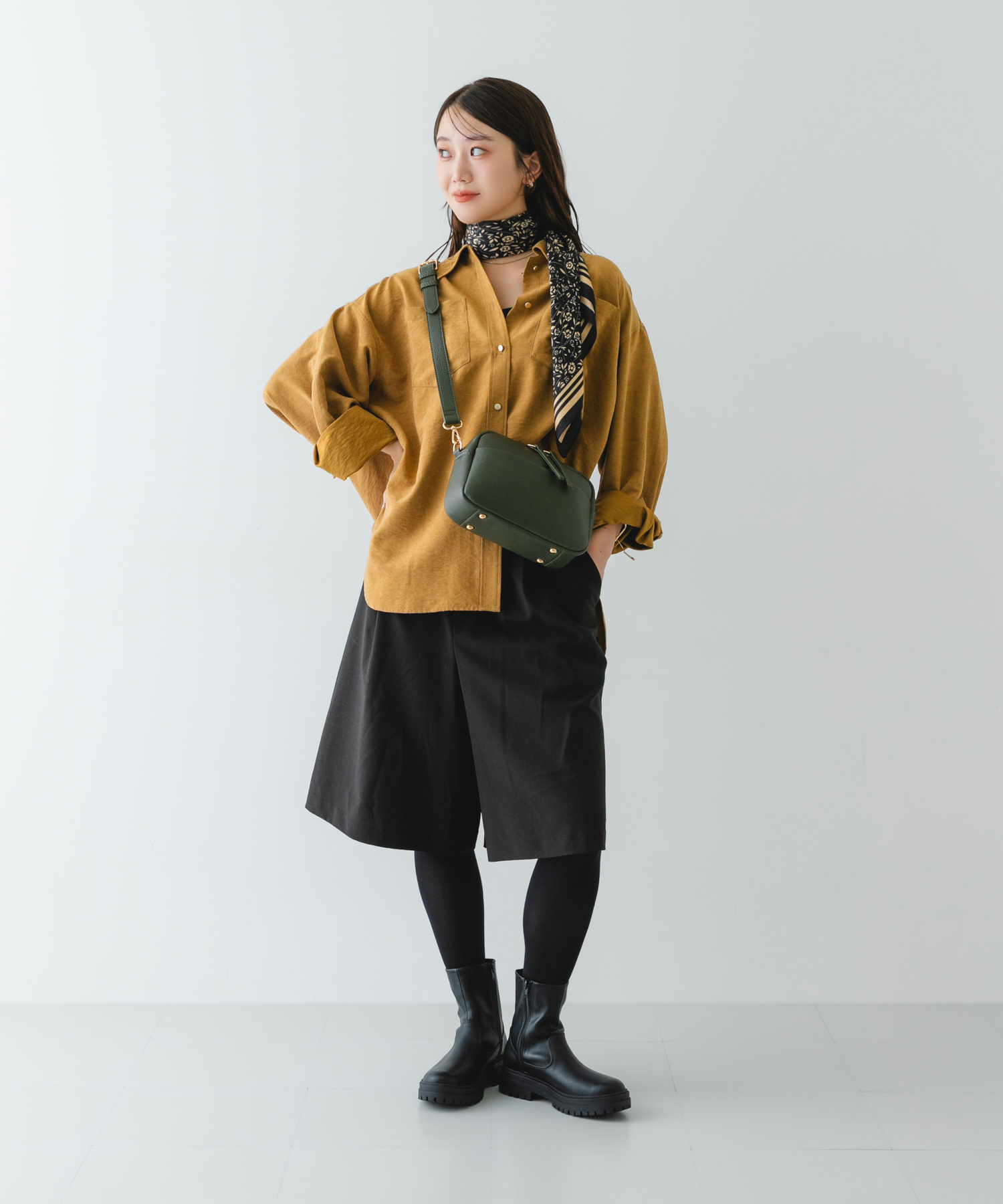 撥水ストレッチブーツ BLACK 36