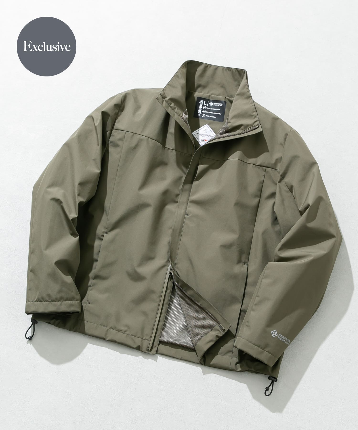 『別注』+phenix　WINDSTOPPER by GORE-TEX LABS スタンドブルゾン