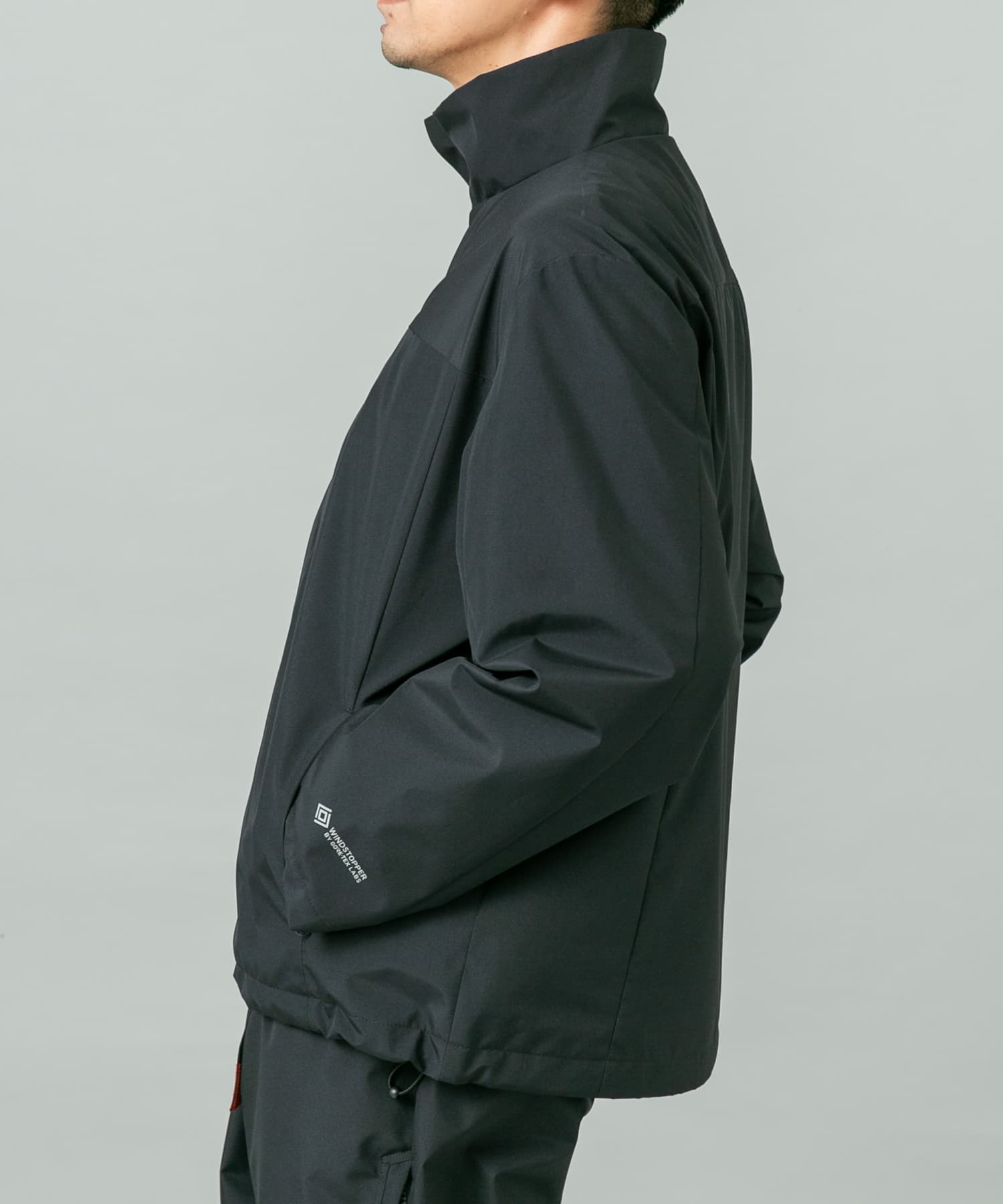 『別注』+phenix　WINDSTOPPER by GORE-TEX LABS スタンドブルゾン BLACK L
