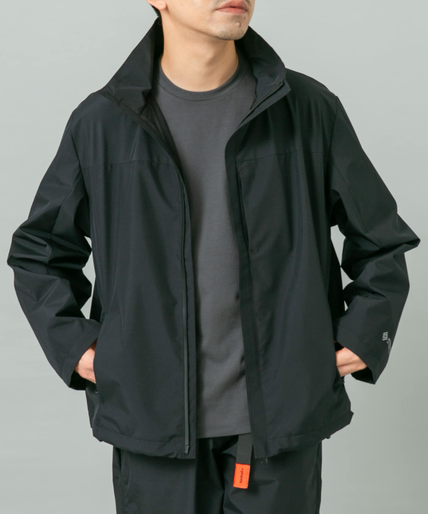 『別注』+phenix　WINDSTOPPER by GORE-TEX LABS スタンドブルゾン BLACK L