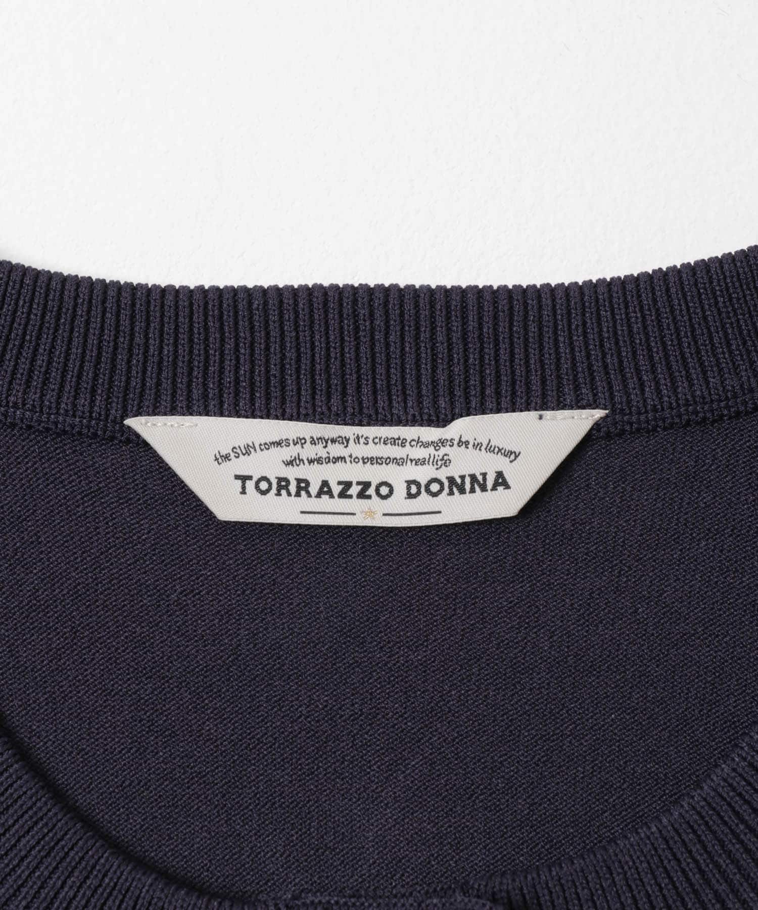 Torrazzo Donna　BIJOU CARDIGAN NAVY Free