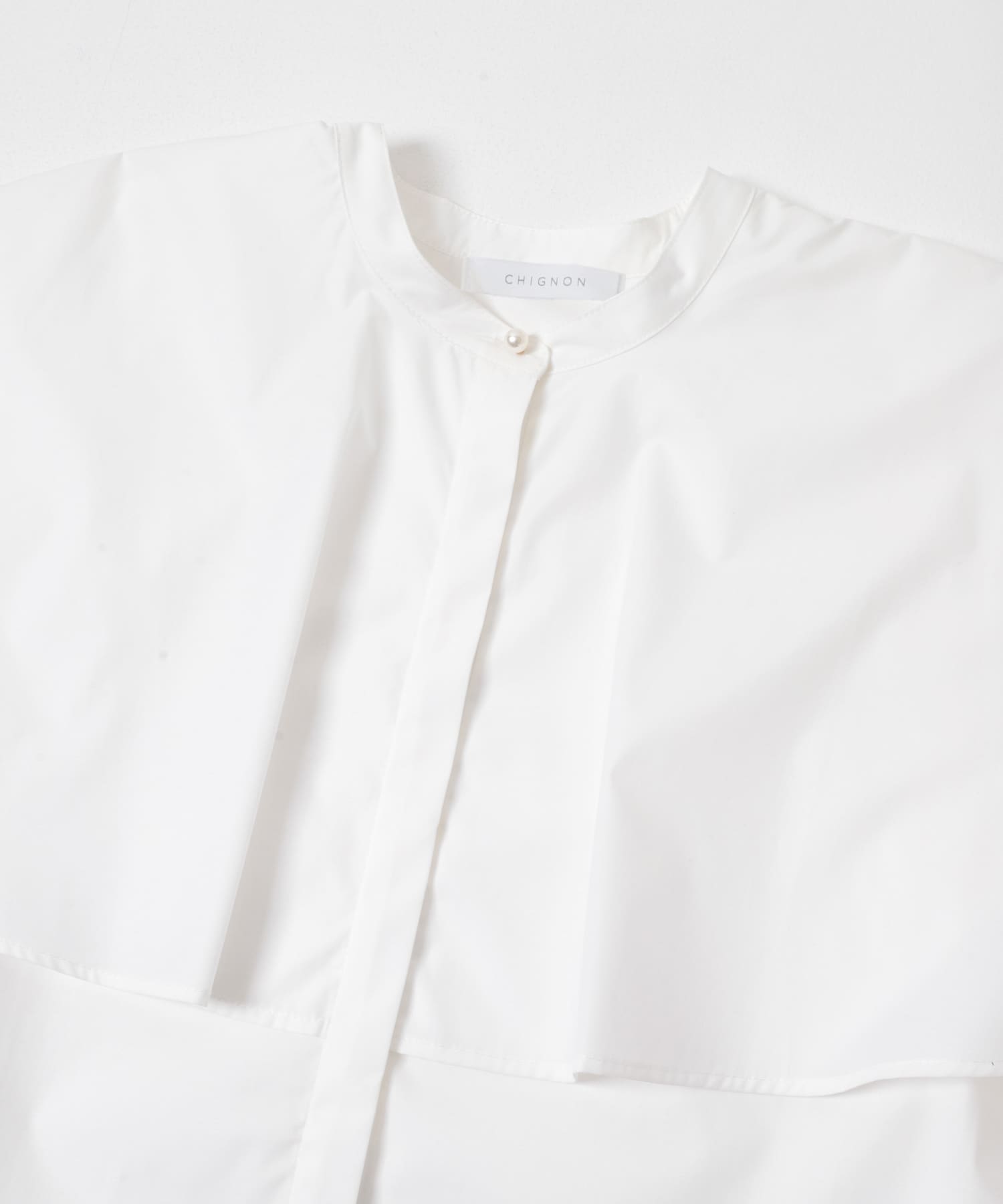『別注』CHIGNON×ROSSO　ラッフルシャツブラウス OWHITE Free