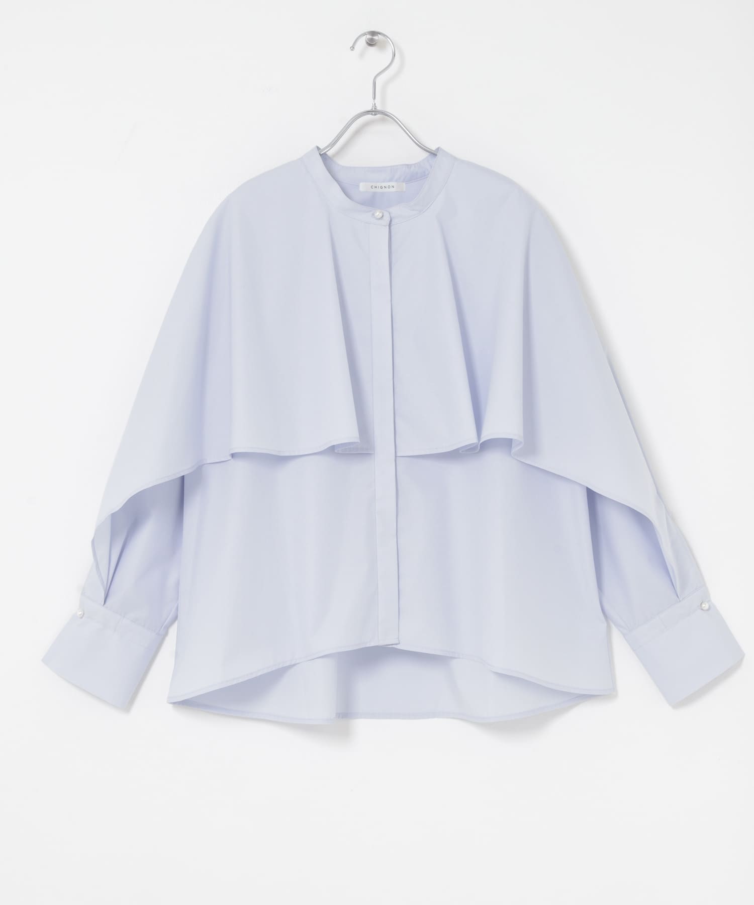 『別注』CHIGNON×ROSSO　ラッフルシャツブラウス LBLUE Free