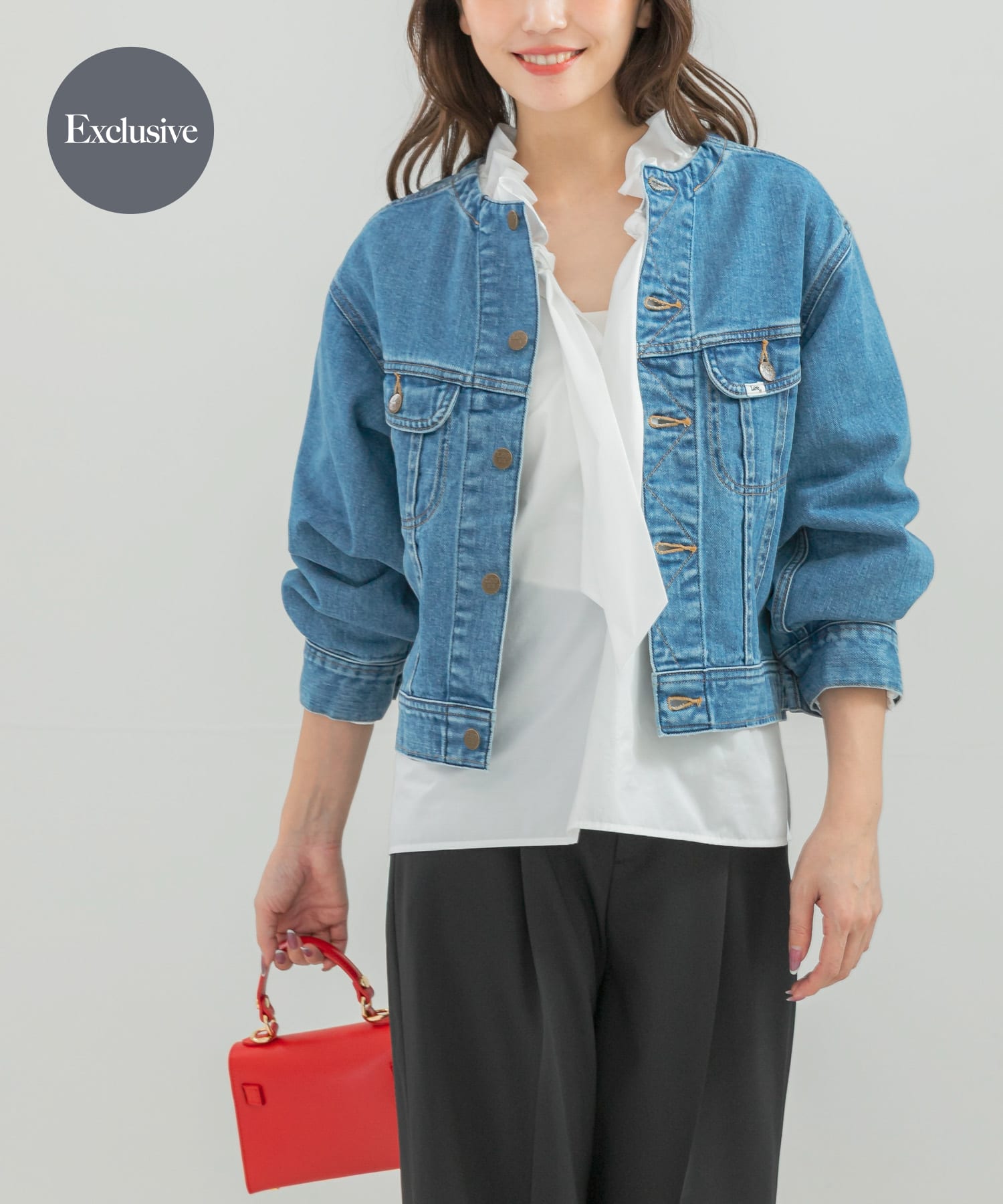 『別注』Lee101×ROSSO　NOCOLLAR SHORT JACKET