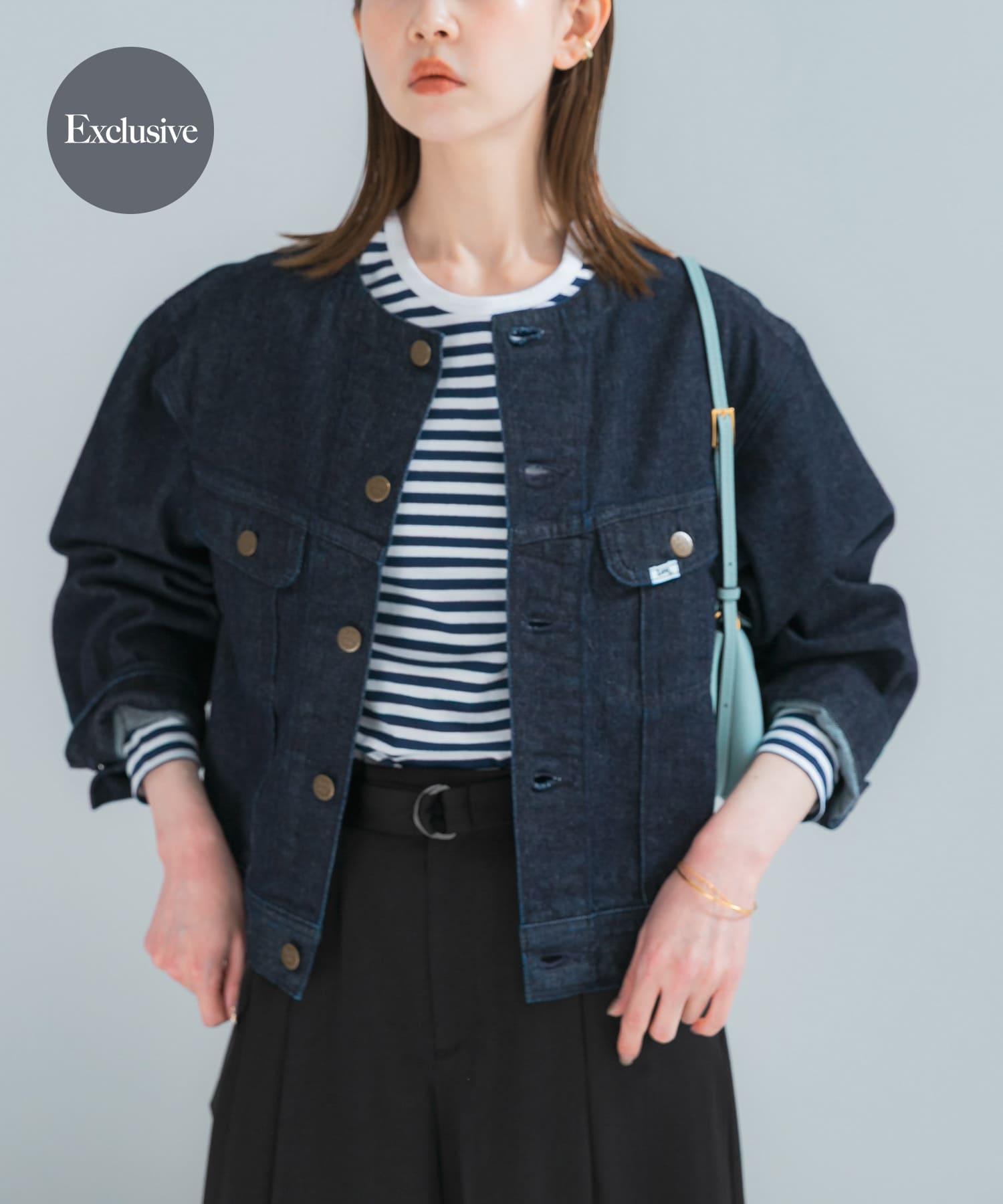 『別注』Lee101×ROSSO　NOCOLLAR SHORT JACKET