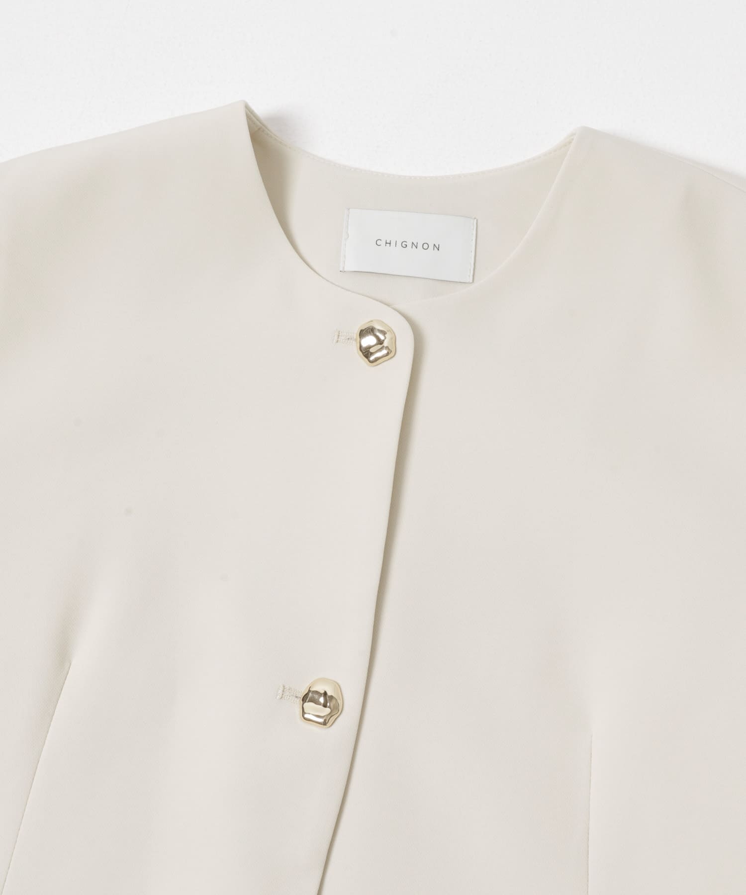 『別注』CHIGNON×ROSSO　ラウンドヘムジャケット OWHITE Free