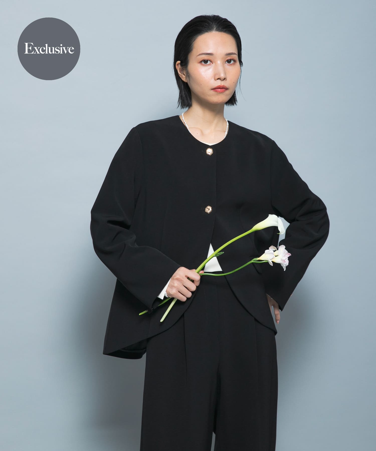 『別注』CHIGNON×ROSSO　ラウンドヘムジャケット