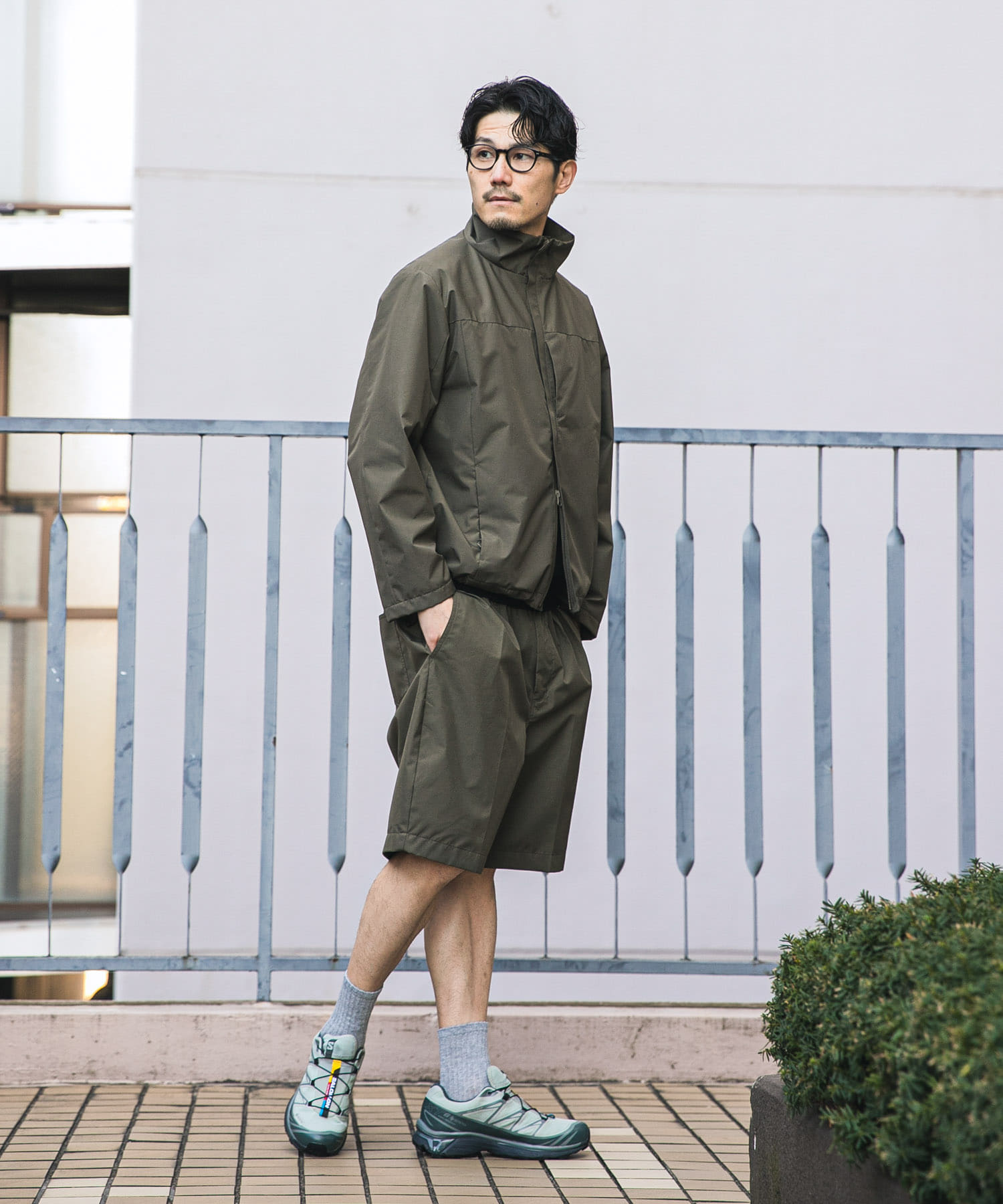 『別注』+phenix　WINDSTOPPER by GORE-TEX LABSタックショーツ KHAKI L