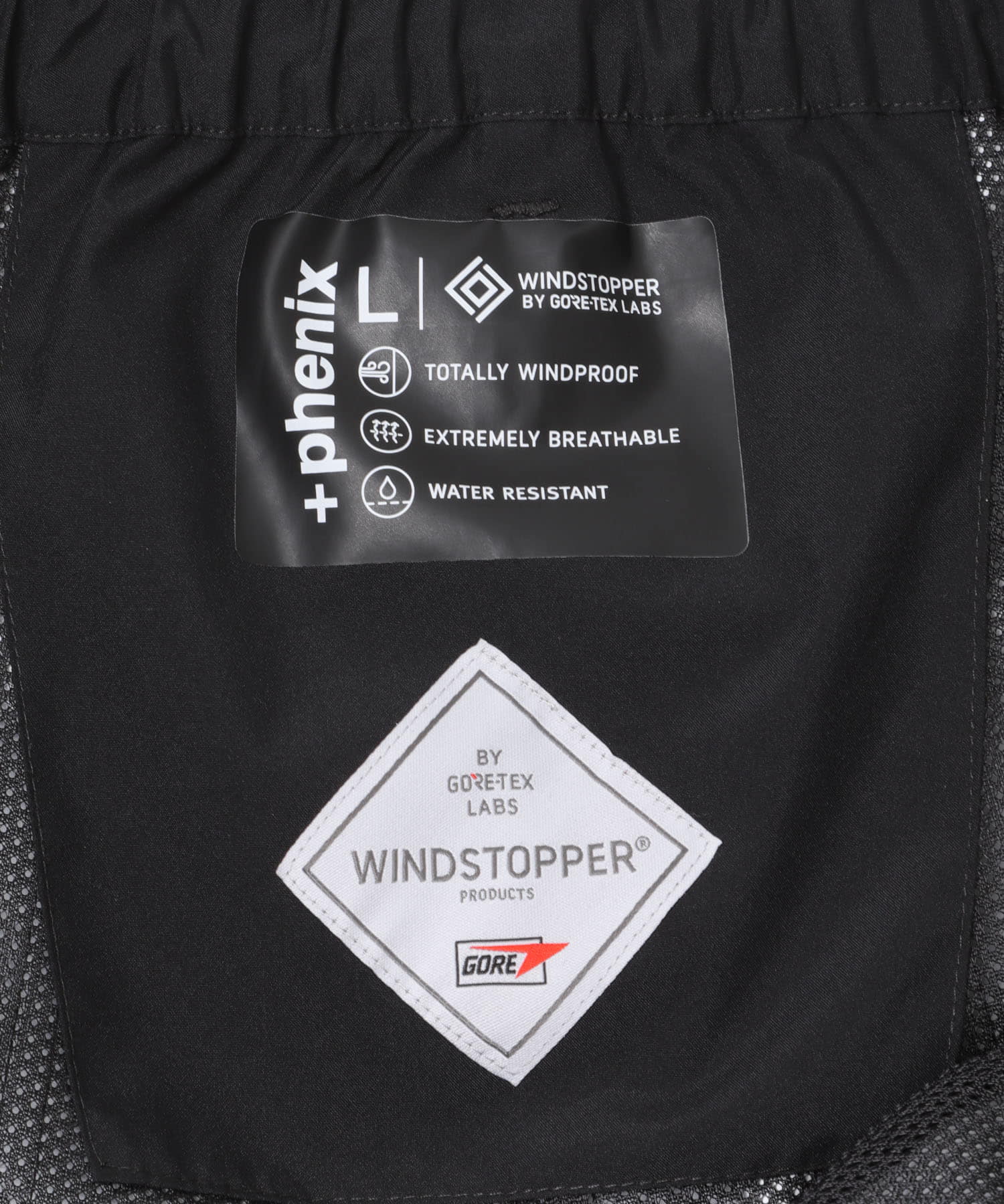 『別注』+phenix　WINDSTOPPER by GORE-TEX LABSタックショーツ BLACK M