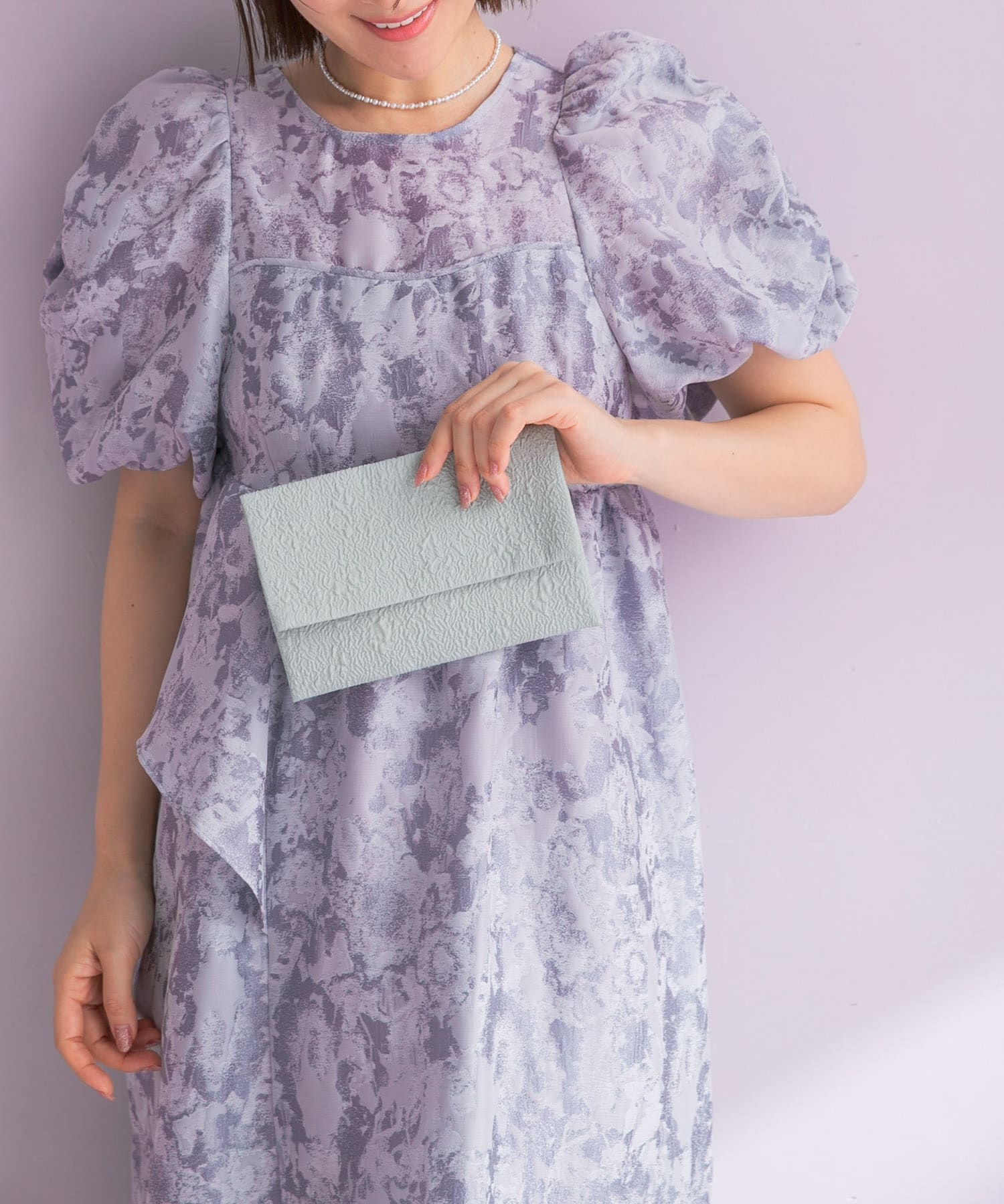 『WEB限定』kaene　ジャガード袱紗 mint Free