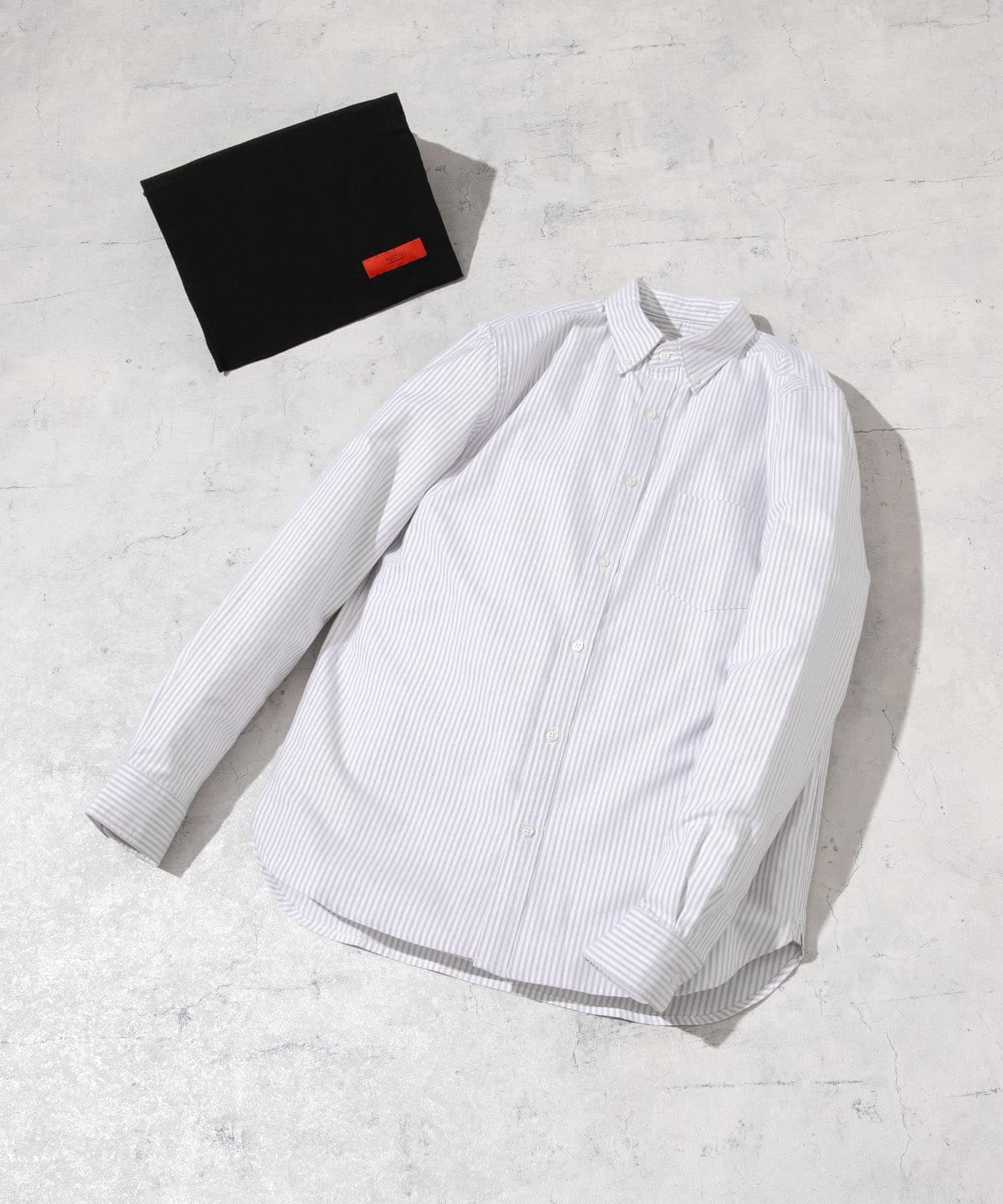 『WEB限定』『XXLサイズあり』『抗菌/消臭』ハイパフォーマンスオックスボタンダウンSH GRY STRIPE S