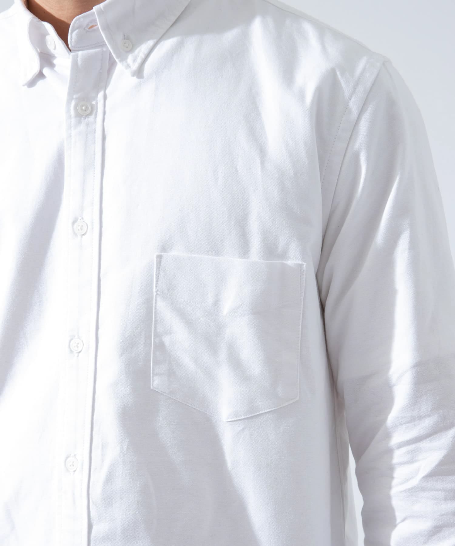 『WEB限定』『XXLサイズあり』『抗菌/消臭』ハイパフォーマンスオックスボタンダウンSH WHITE S