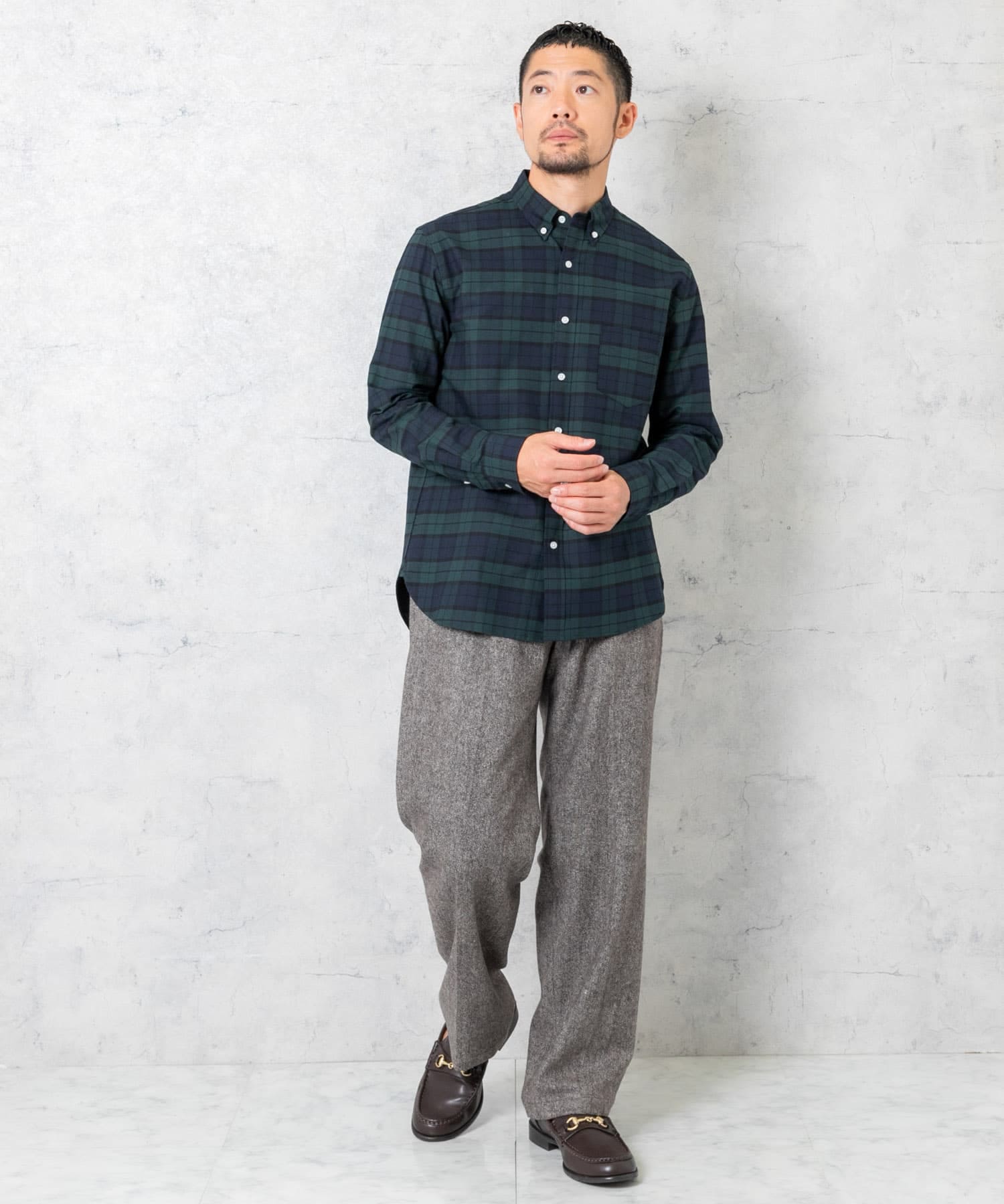 『WEB限定』『XXLサイズあり』『抗菌/消臭』ハイパフォーマンスオックスボタンダウンSH BLK WATCH XS