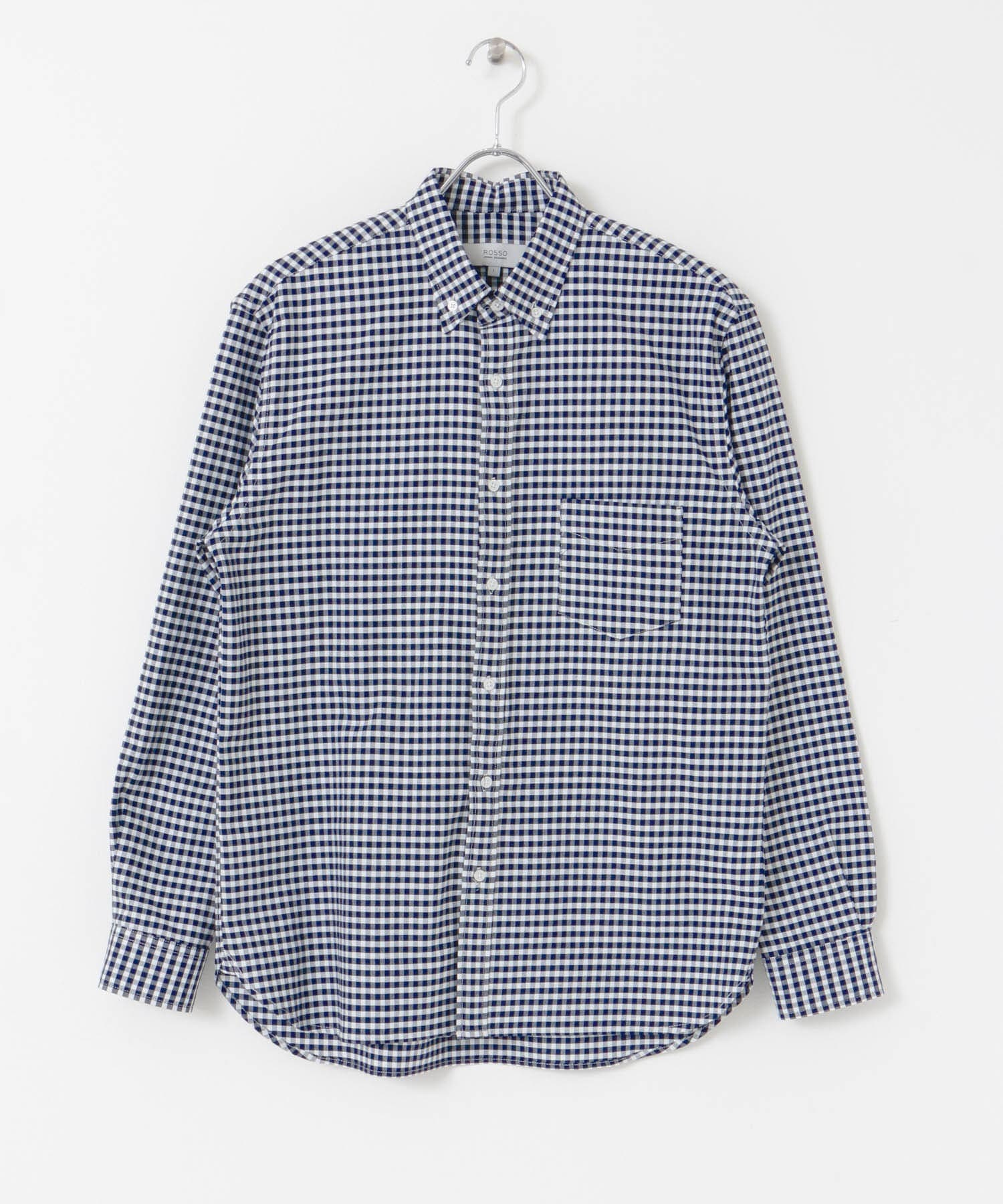 『WEB限定』『XXLサイズあり』『抗菌/消臭』ハイパフォーマンスオックスボタンダウンSH NAVY CHECK XS