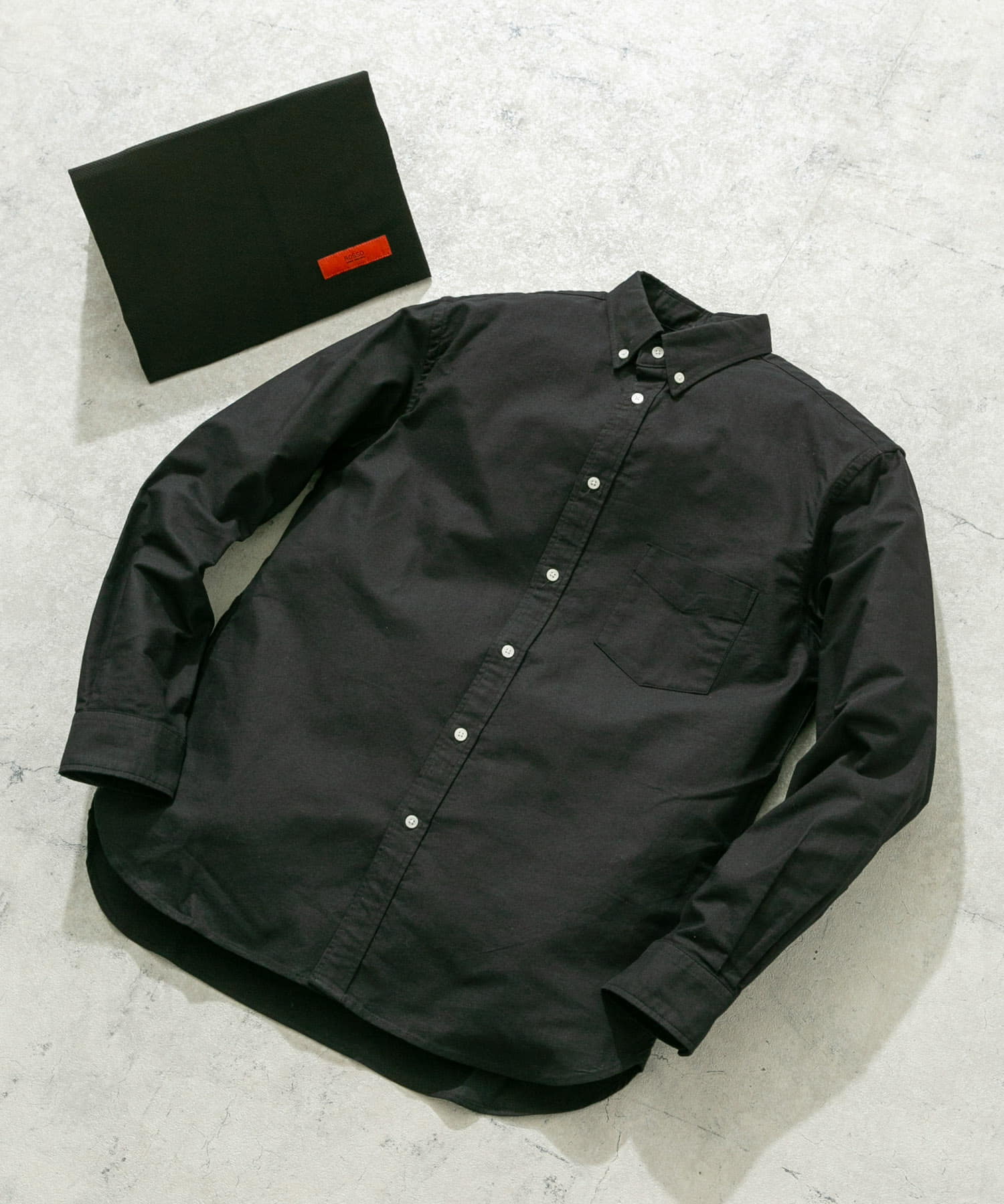 『WEB限定』『XXLサイズあり』『抗菌/消臭』ハイパフォーマンスオックスボタンダウンSH BLACK XS