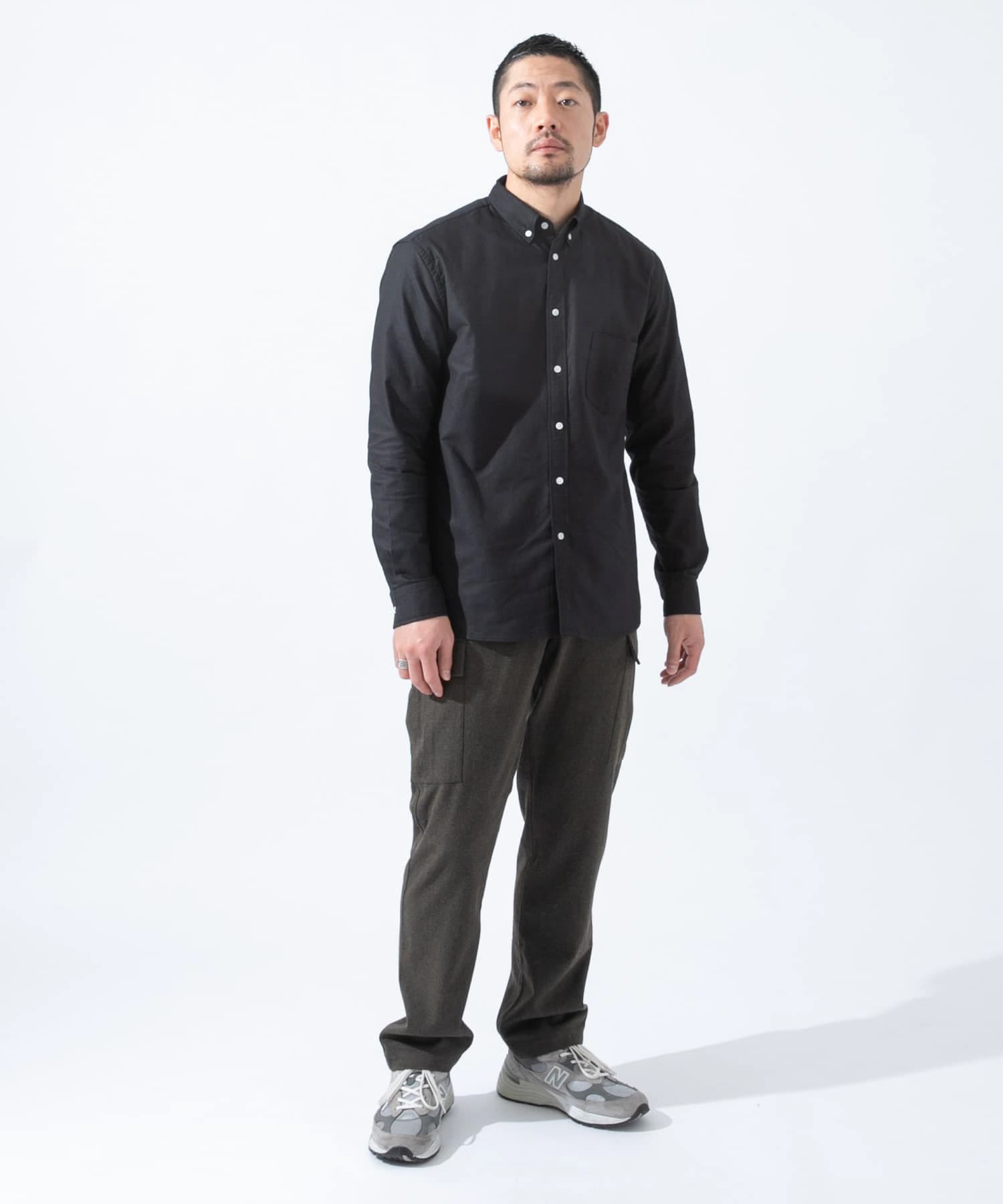 『WEB限定』『XXLサイズあり』『抗菌/消臭』ハイパフォーマンスオックスボタンダウンSH BLACK S