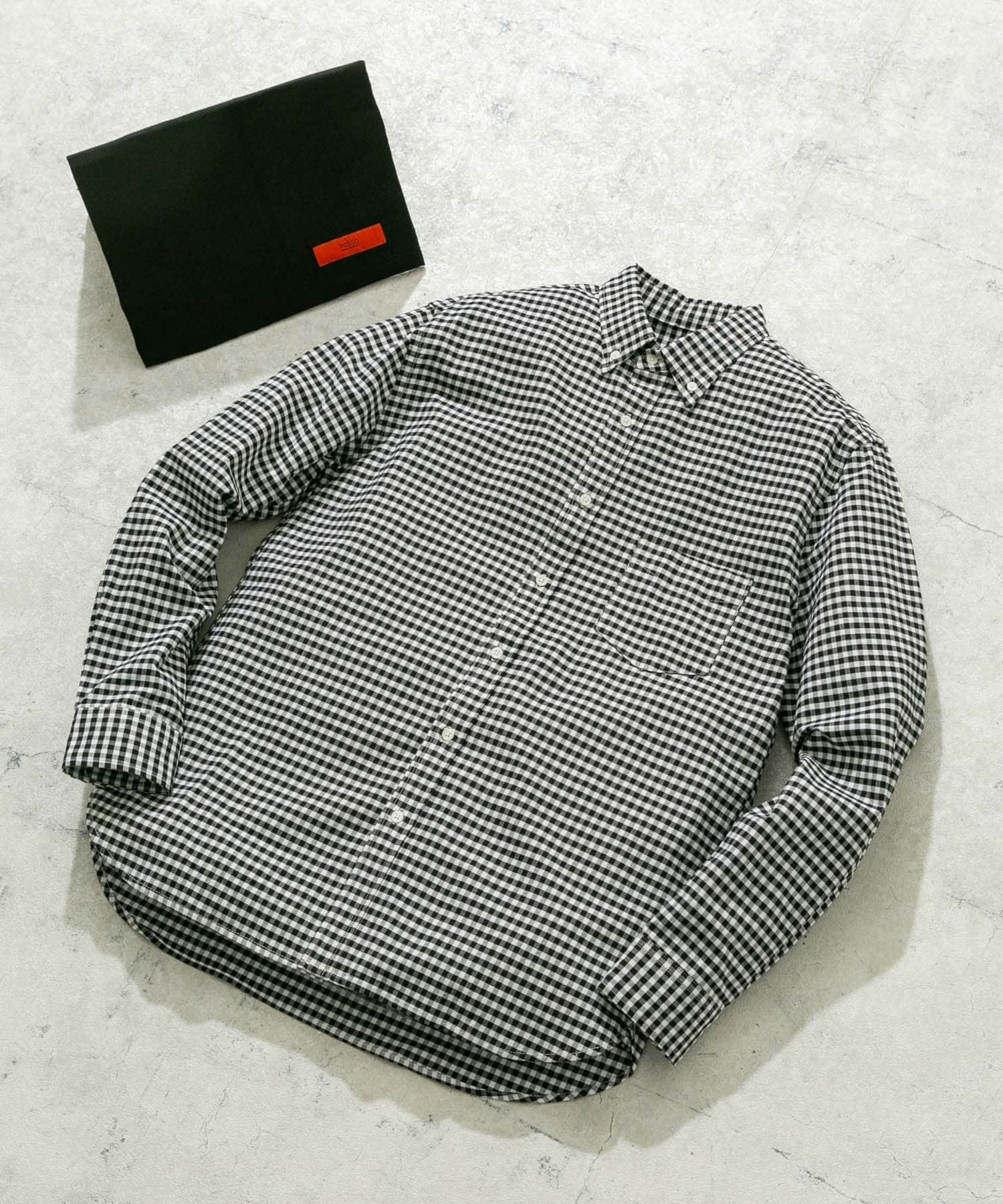 『WEB限定』『XXLサイズあり』『抗菌/消臭』ハイパフォーマンスオックスボタンダウンSH BLK CHECK XS
