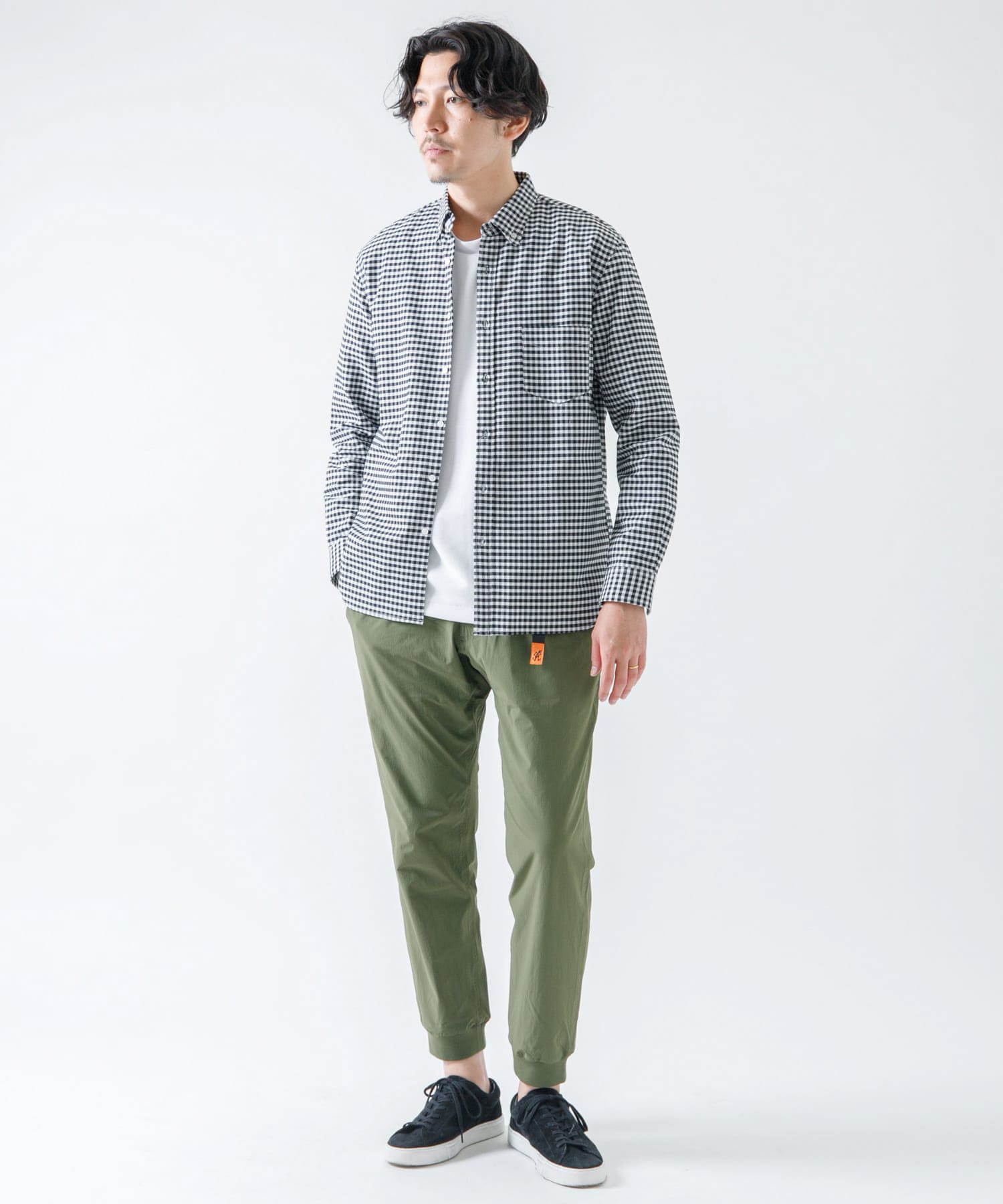 『WEB限定』『XXLサイズあり』『抗菌/消臭』ハイパフォーマンスオックスボタンダウンSH BLK CHECK XS