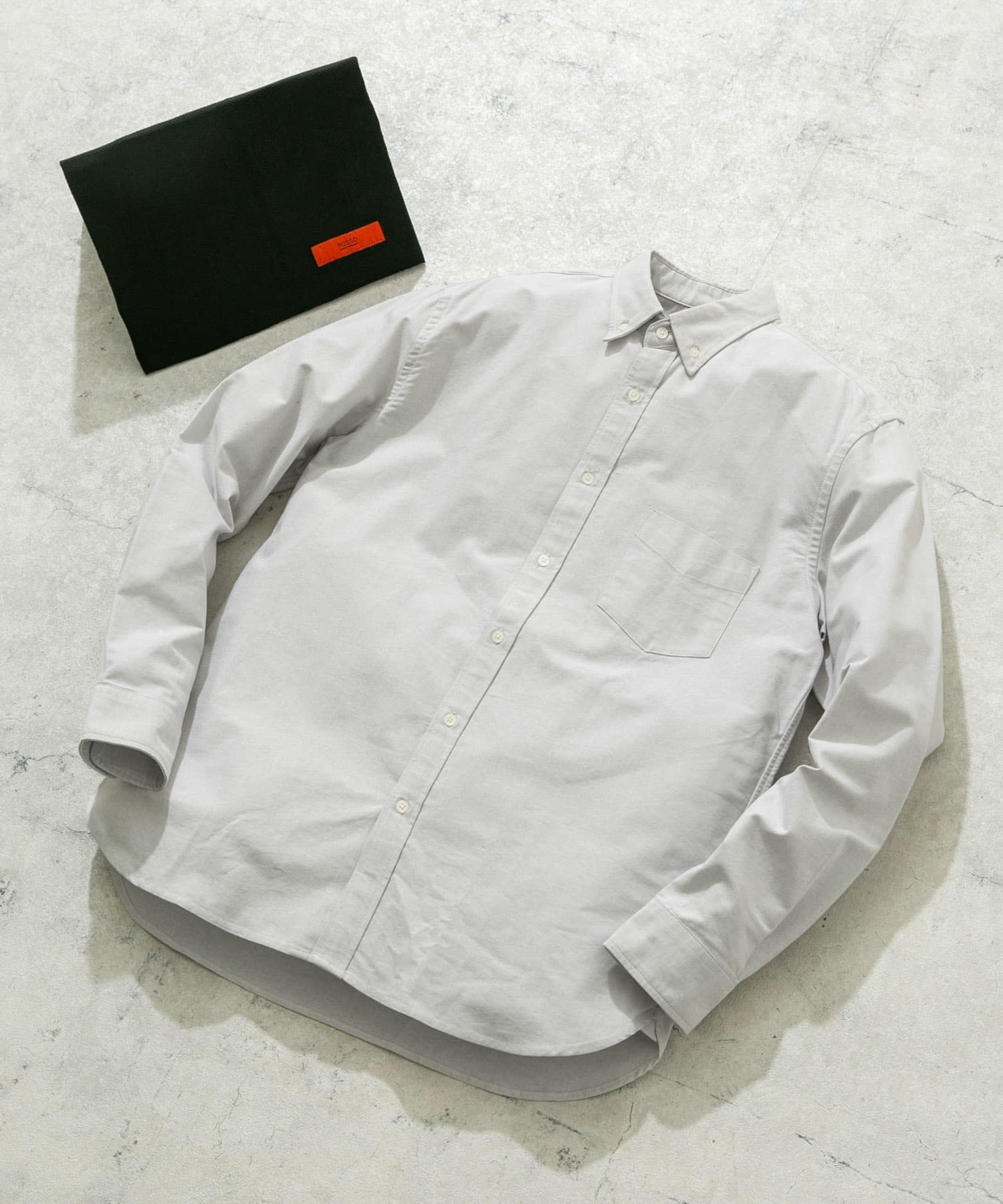 『WEB限定』『XXLサイズあり』『抗菌/消臭』ハイパフォーマンスオックスボタンダウンSH GRAY XS