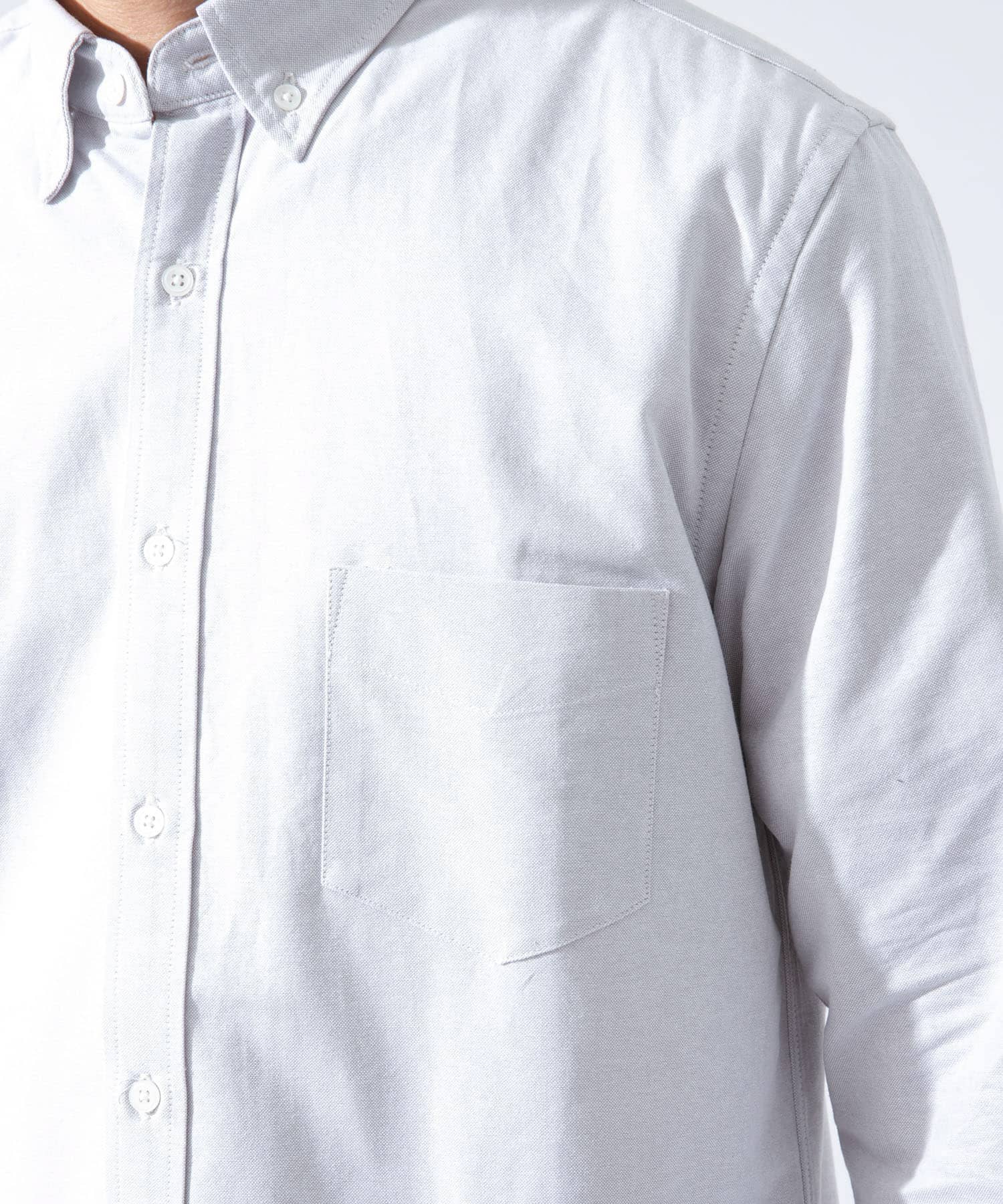 『WEB限定』『XXLサイズあり』『抗菌/消臭』ハイパフォーマンスオックスボタンダウンSH GRAY S