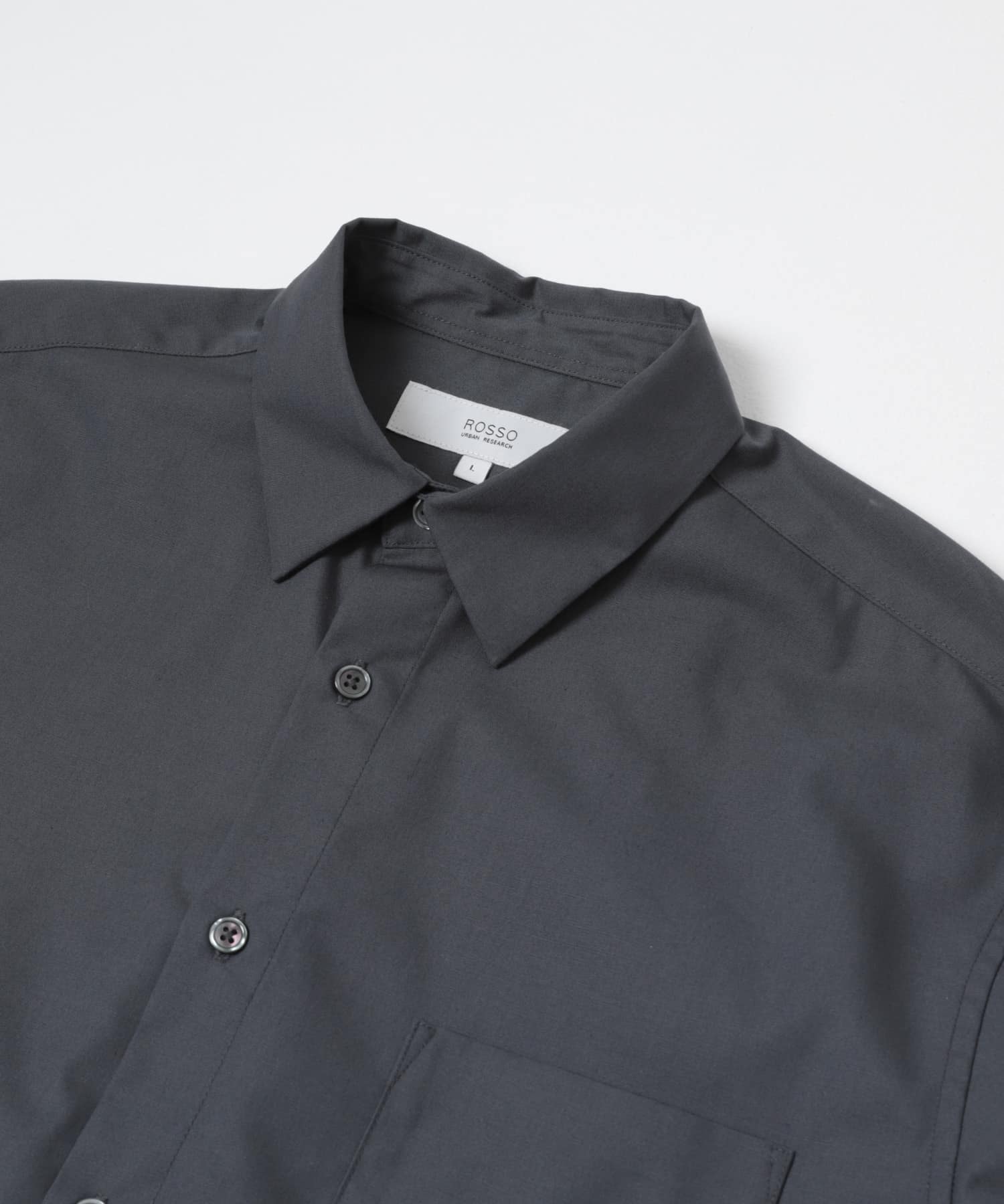『防シワ/防臭』アーバンリラックスブロードシャツ CHARCOAL S
