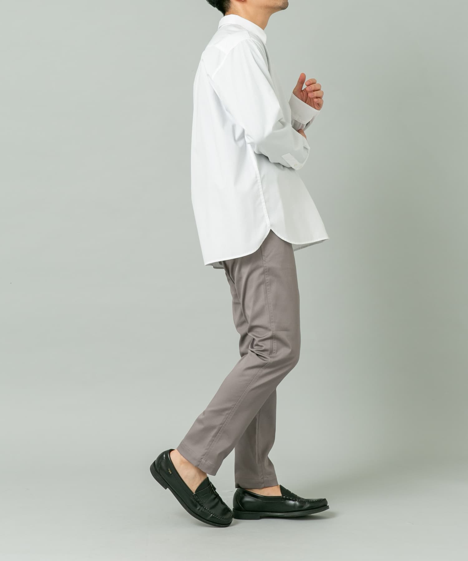 『防シワ/防臭』アーバンリラックスブロードシャツ WHITE M