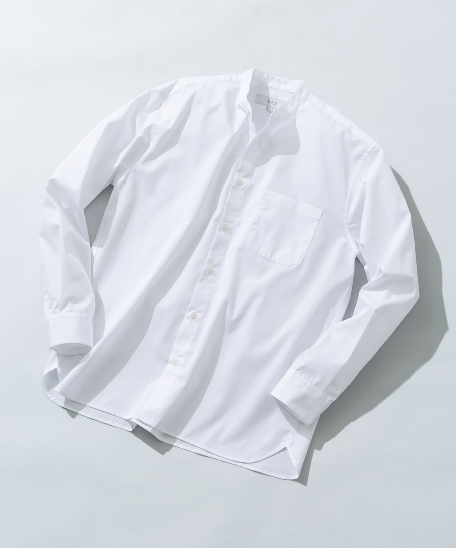 『WEB限定』『防シワ/防臭』アーバンリラックスブロードバンドシャツ WHITE S