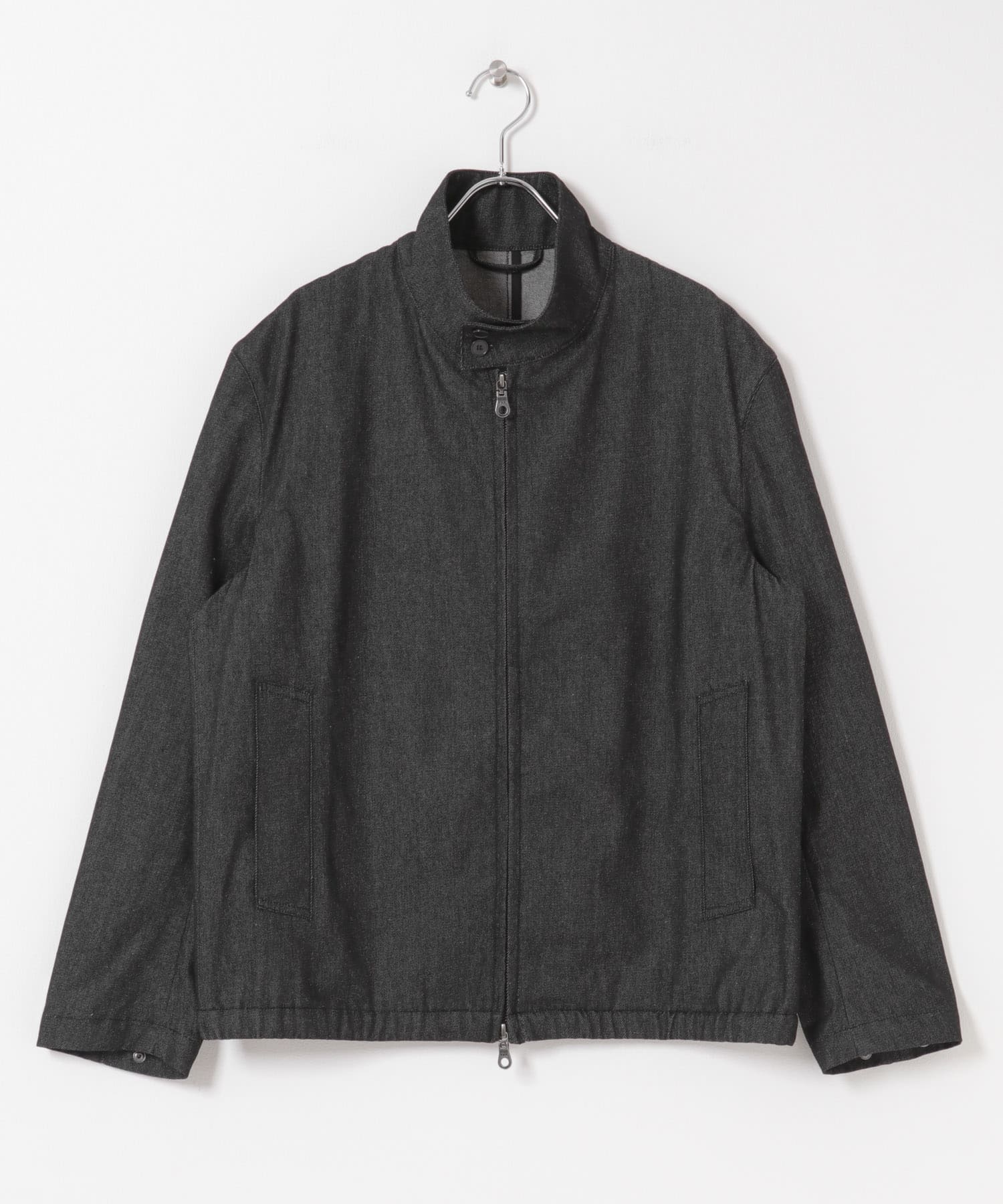 『WEB限定』デニムスタンドブルゾン BLACK M