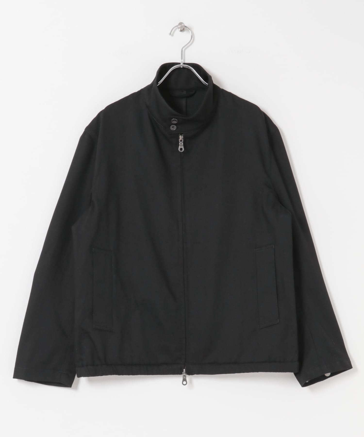 『WEB限定』デニムスタンドブルゾン D.BLACK M